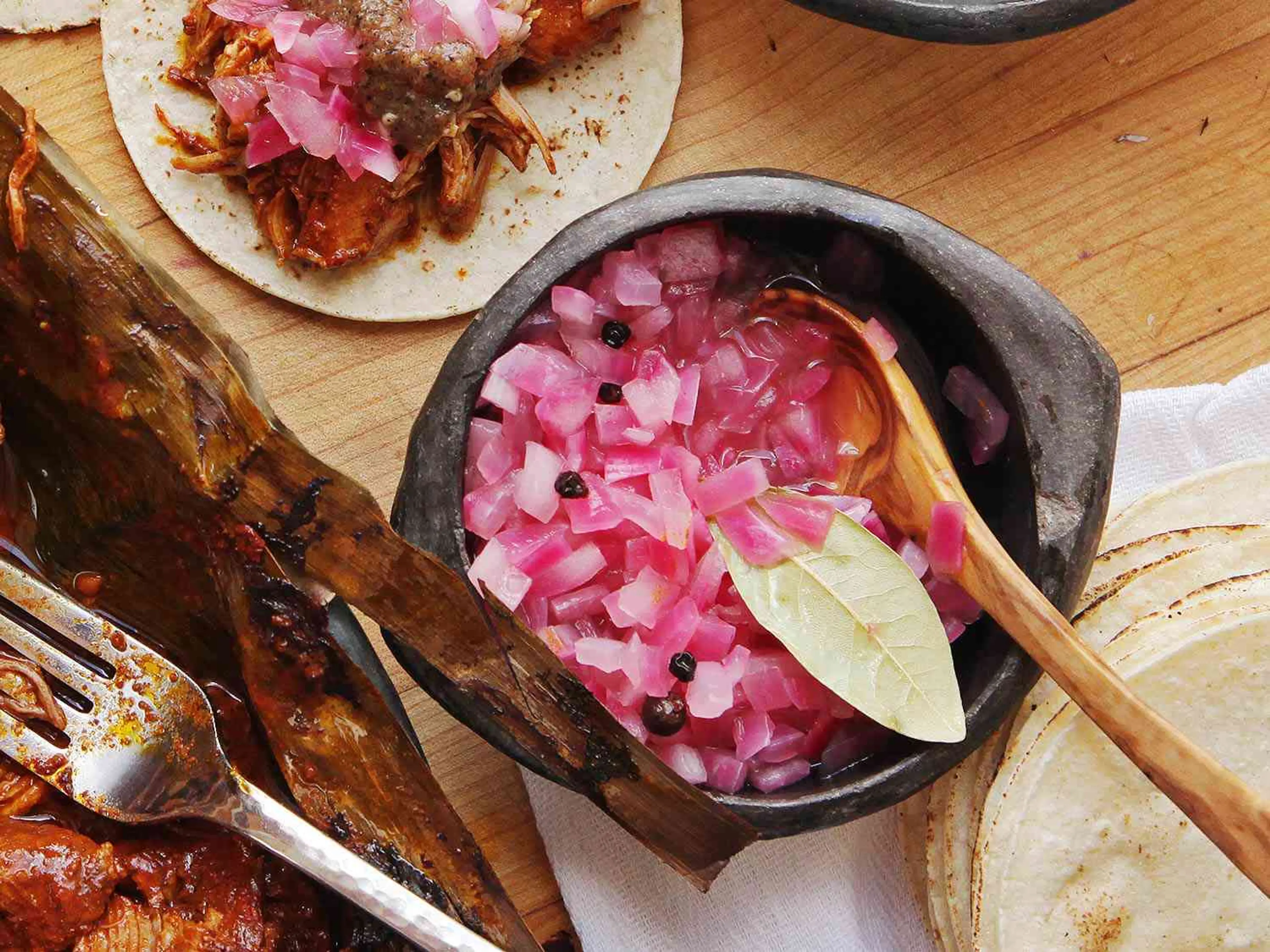 Yucatán-Style Pickled Red Onions in Sour-Orange Juice Recip