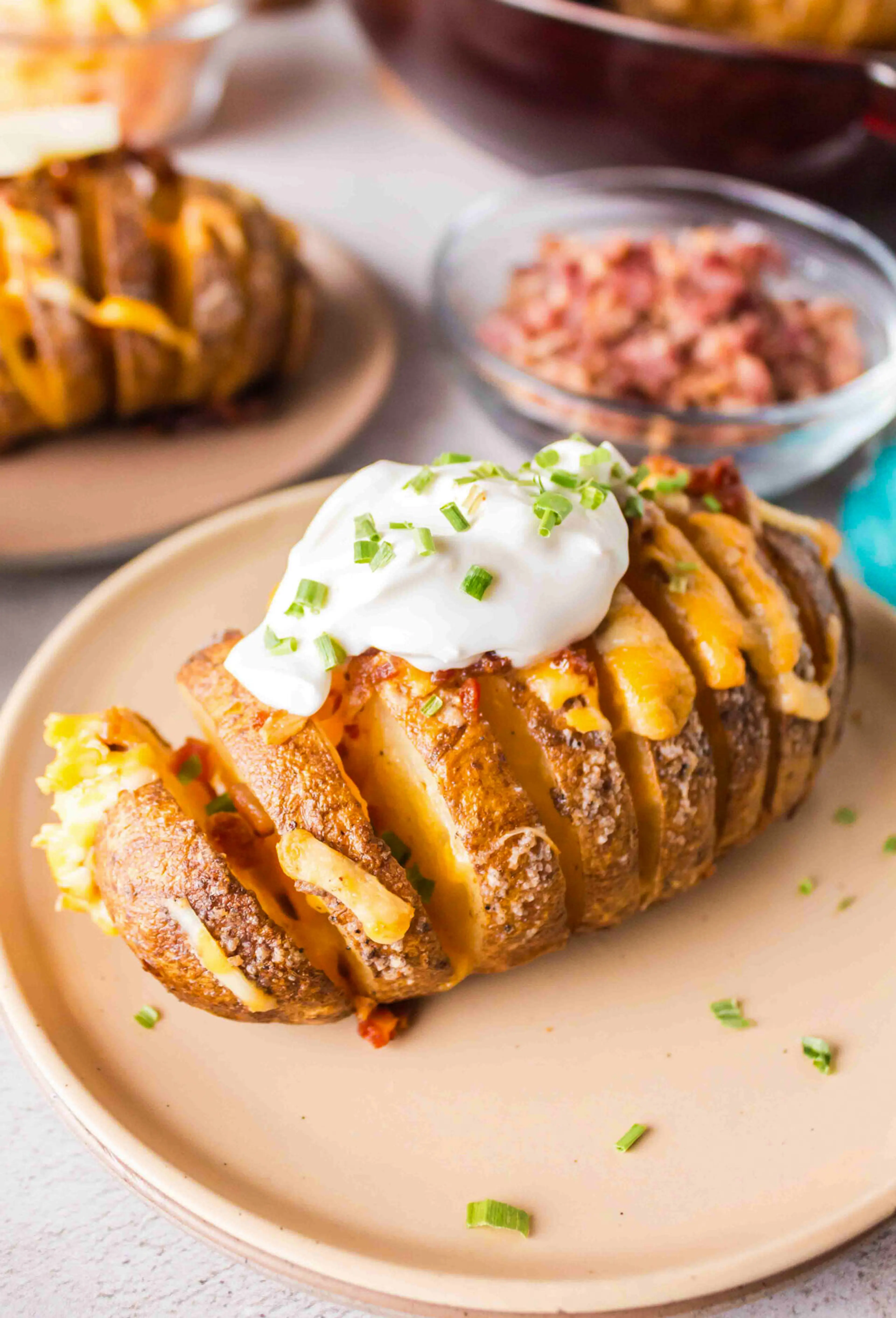 Smoked Hasselback Potatoes
