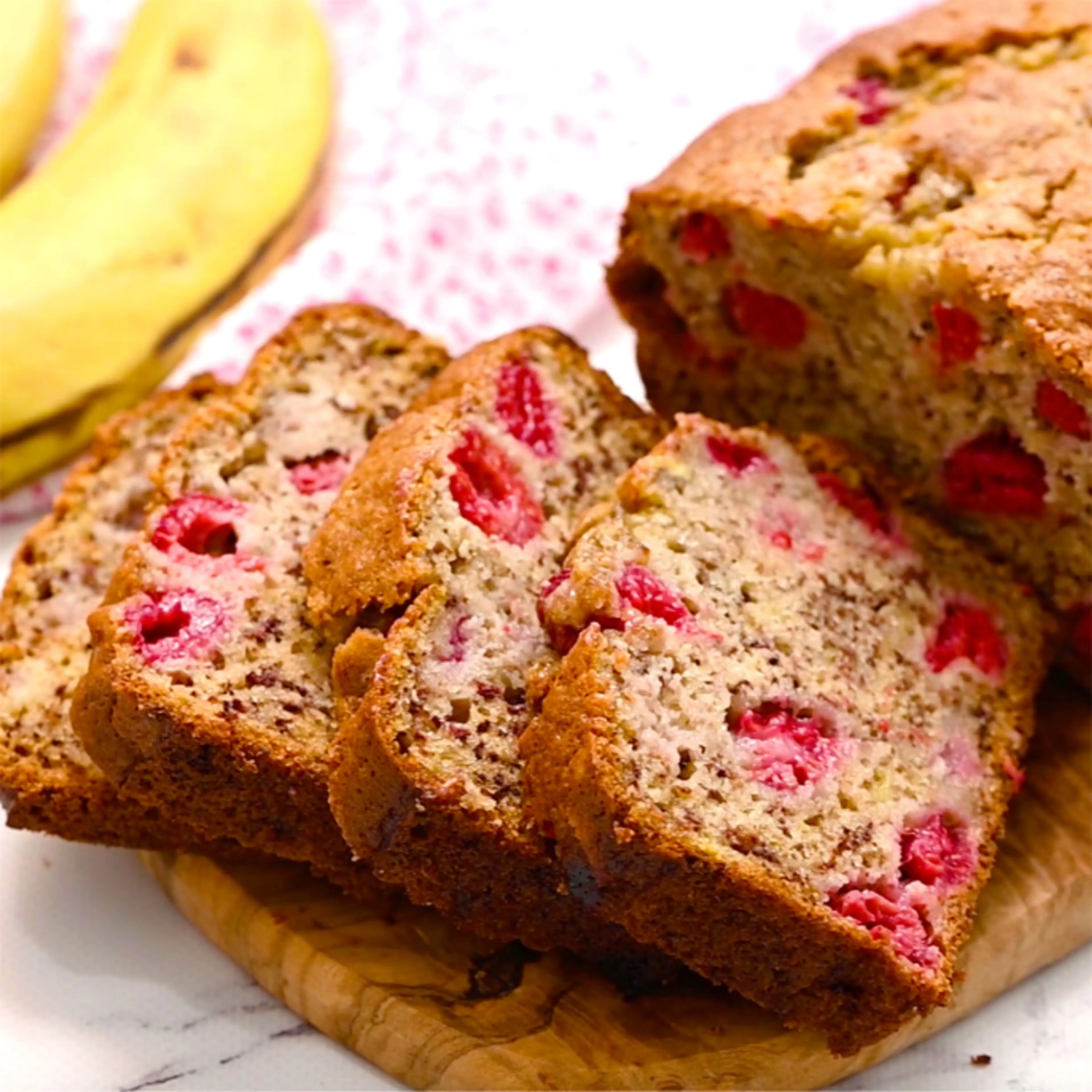 Raspberry Banana Bread Recipe