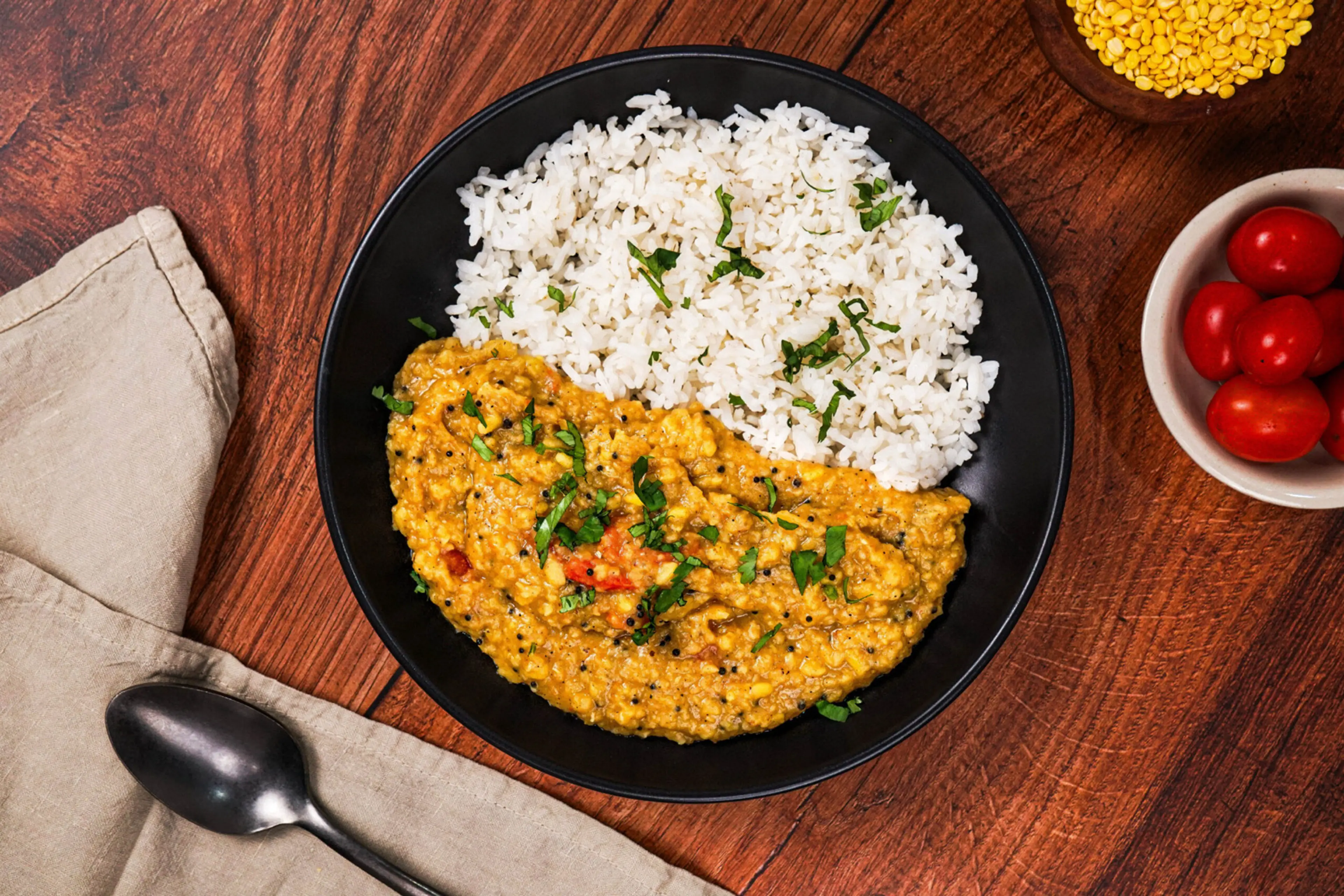 South Indian Dal Recipe — Red Lentil Dal with Coconut Milk