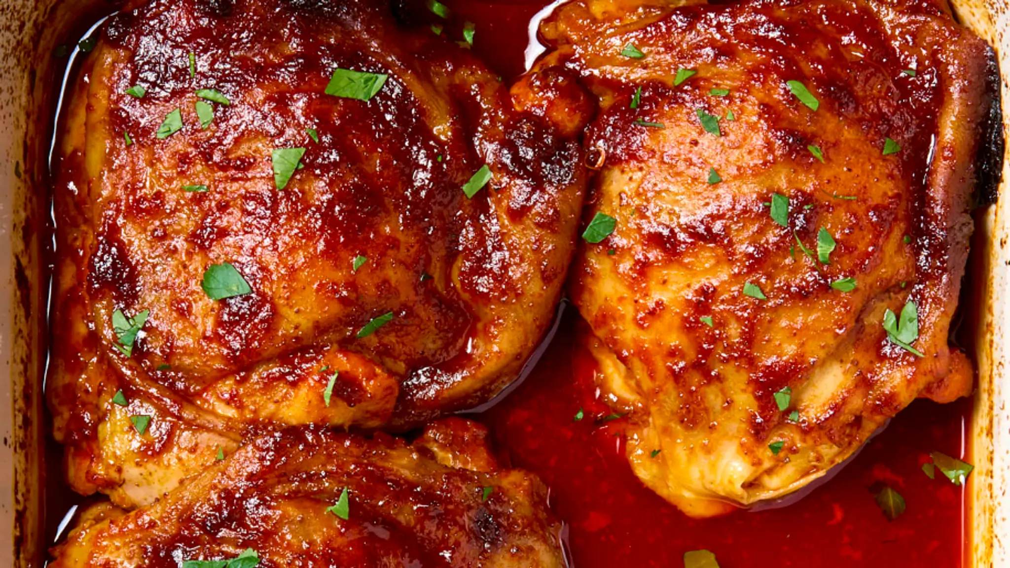 4-Ingredient Harissa Orange Chicken Thighs