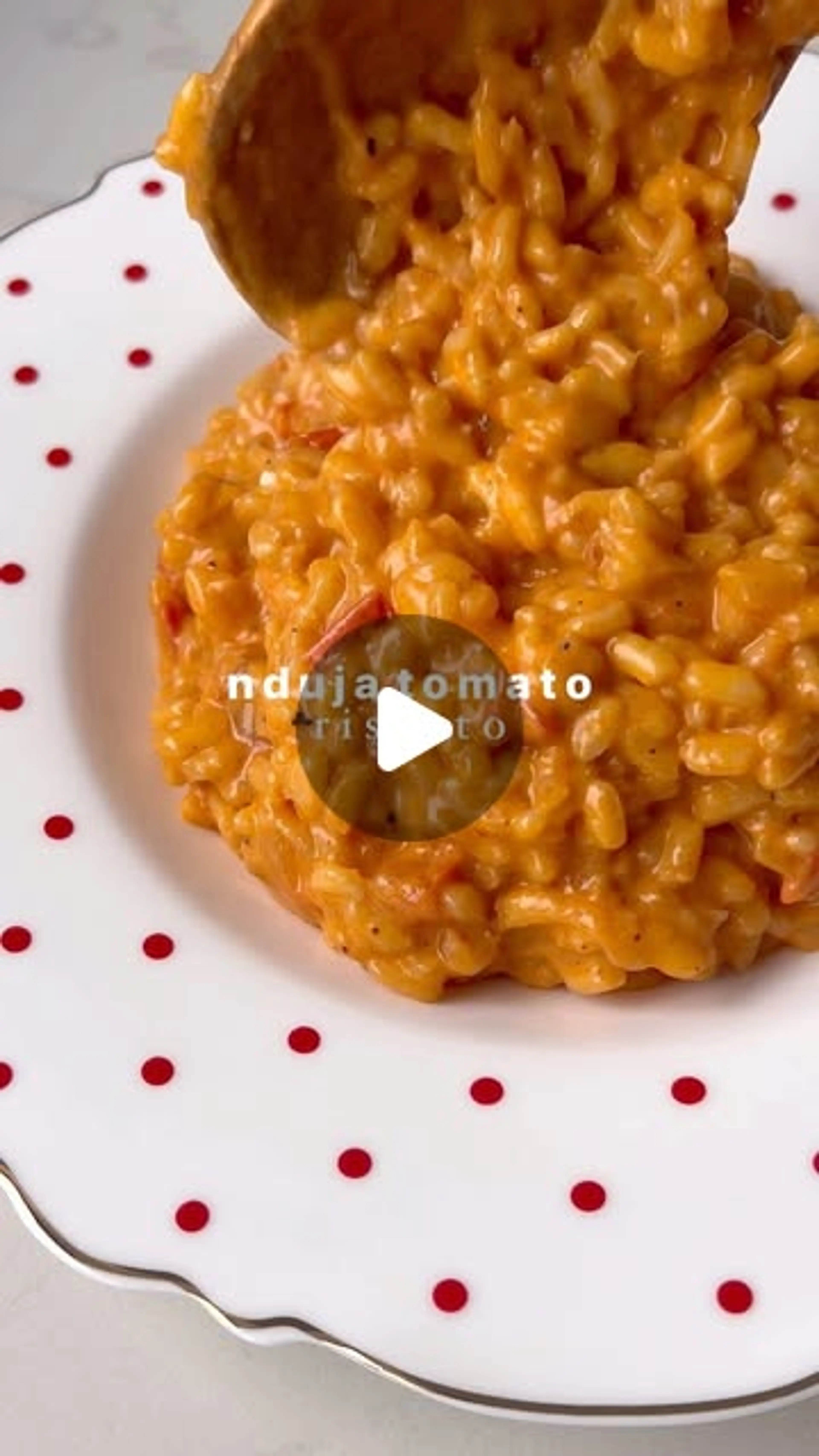 Creamy Nduja Tomato Risotto