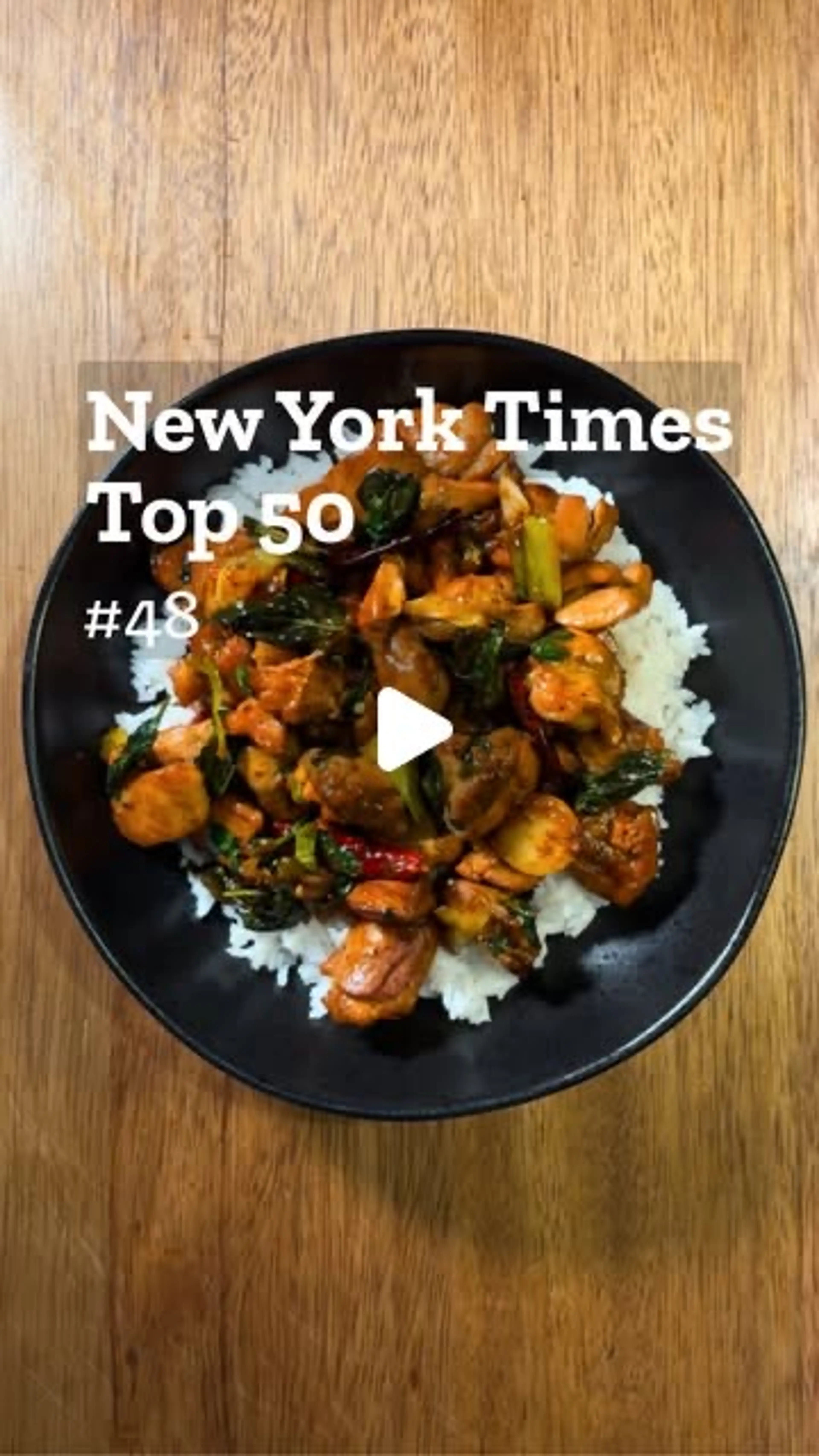 Tryi @nytcooking Top 50 List | Three-cup Chicken