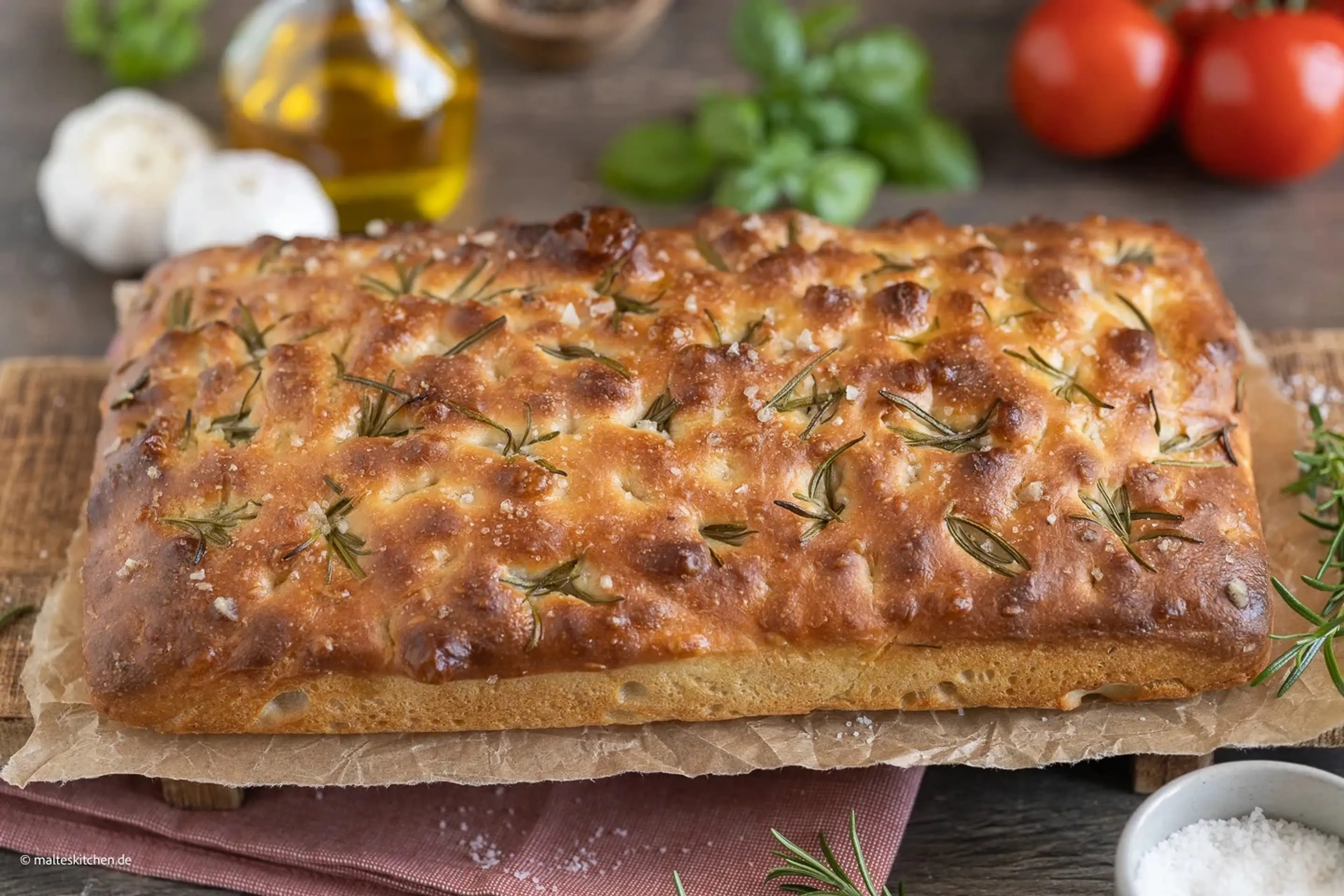 Focaccia mit Rosmarin