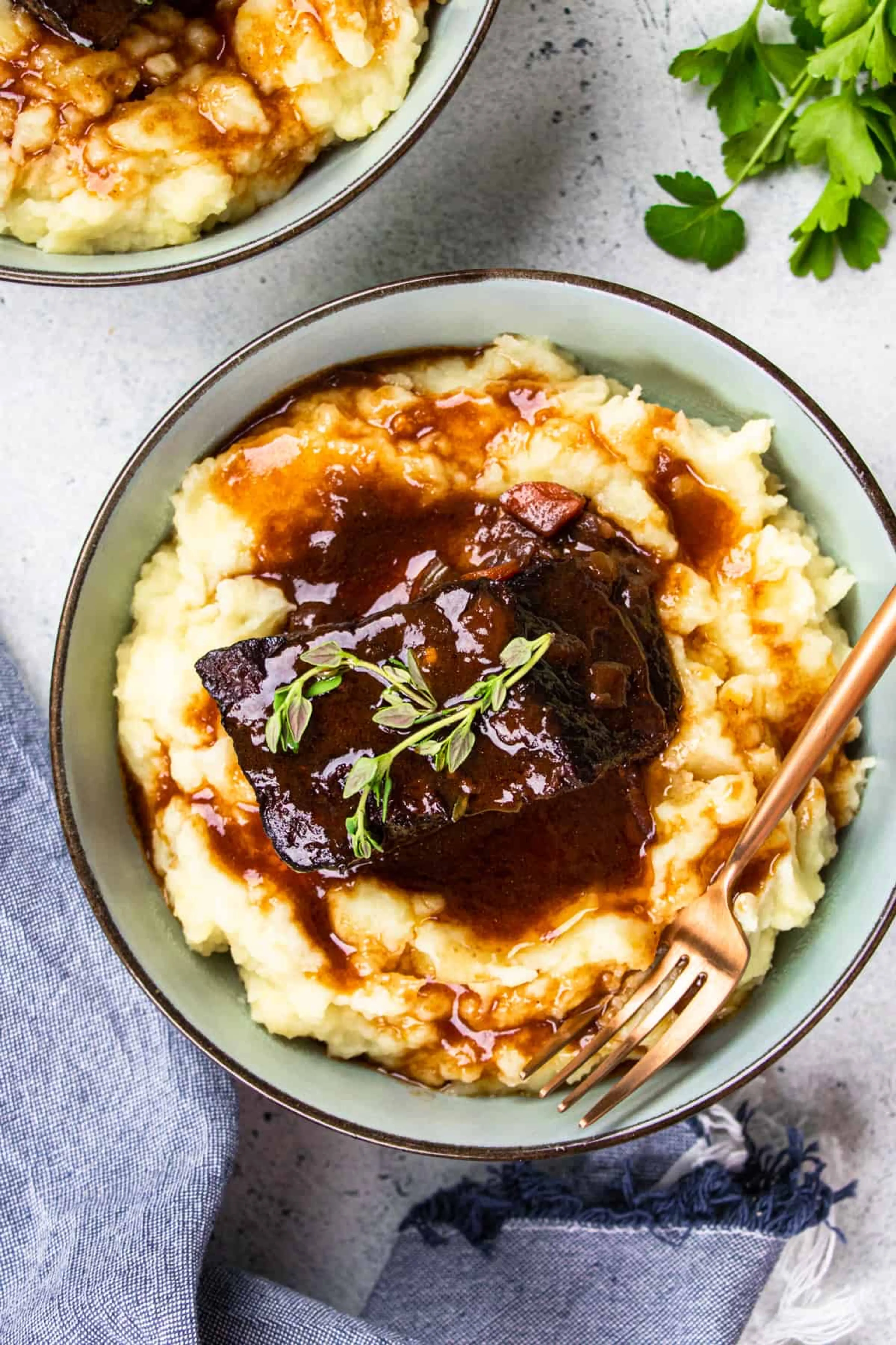 Red Wine Braised Short Ribs in Dutch Oven