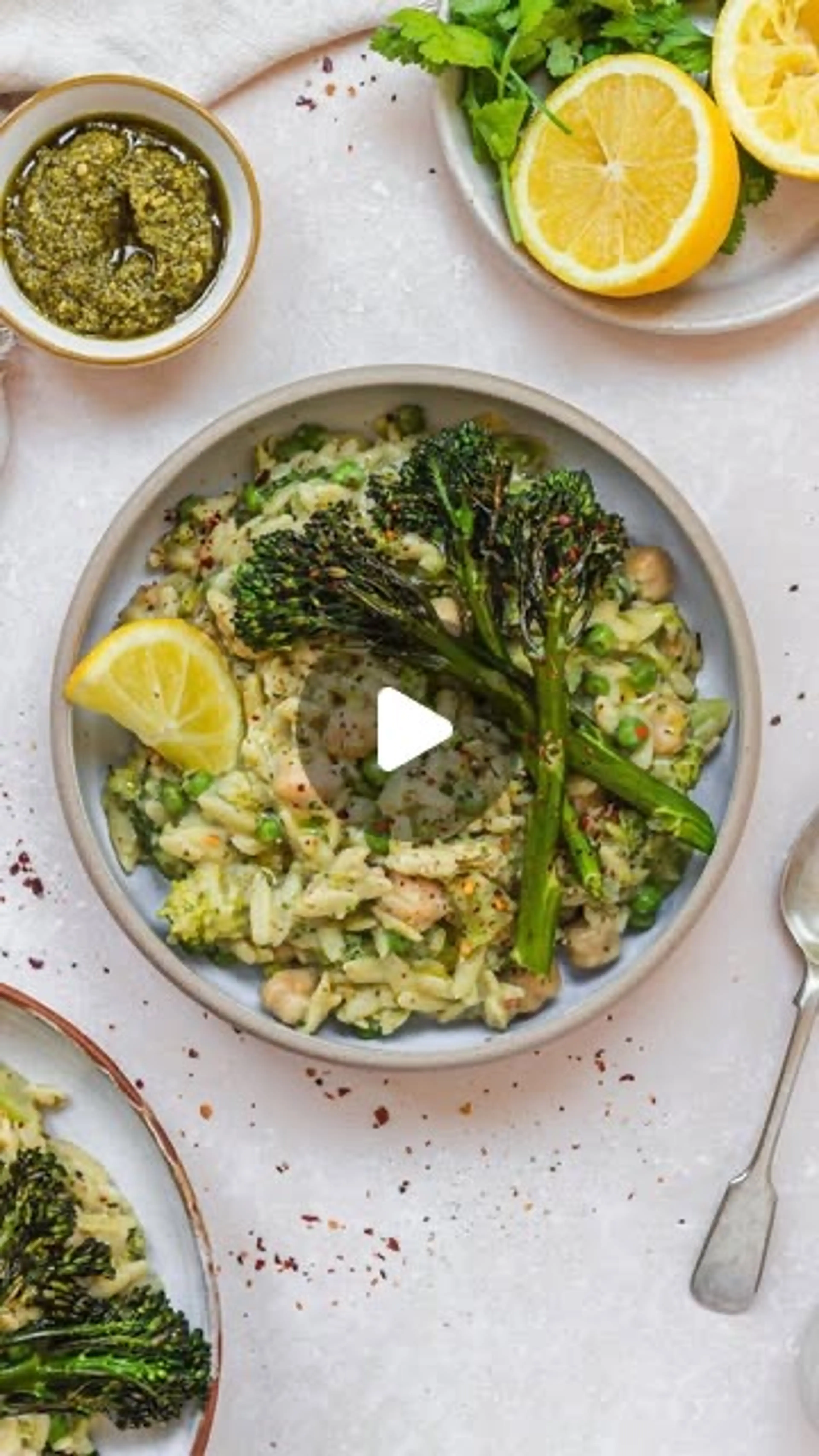 Pesto Pea Broccoli Orzo
