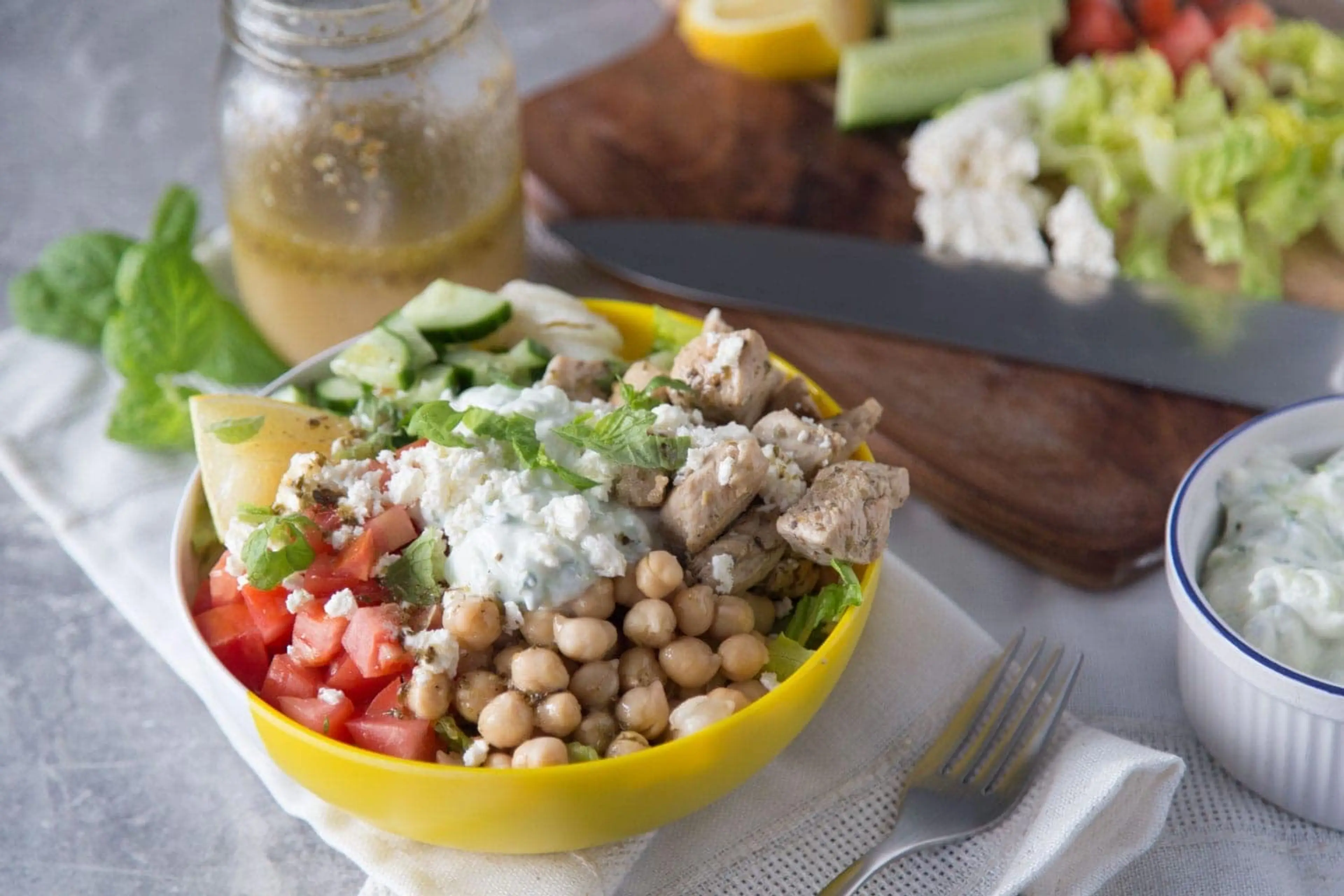 Bol de gyros au poulet » Cinq Fourchettes