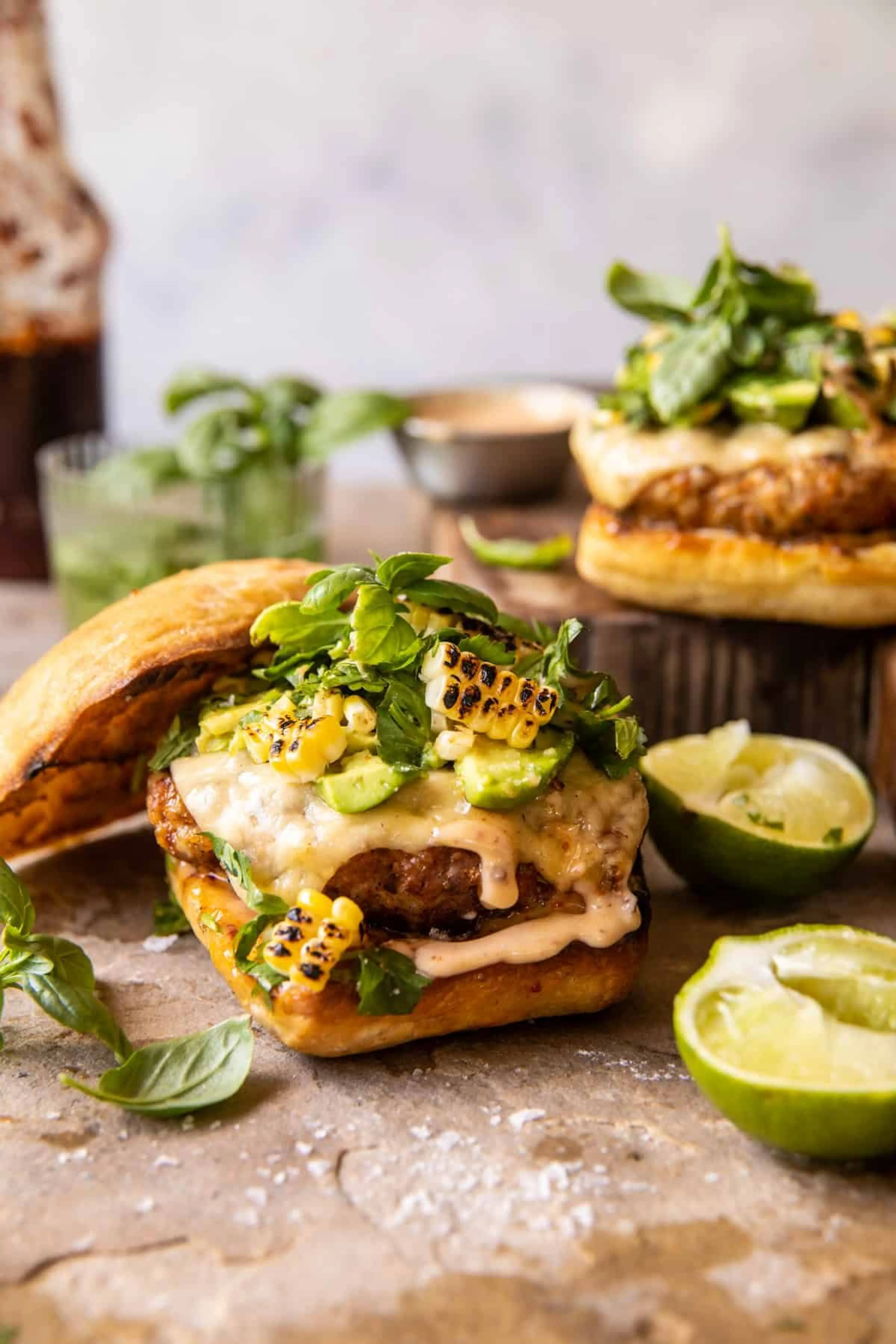 Chipotle Cheddar Chicken Burgers