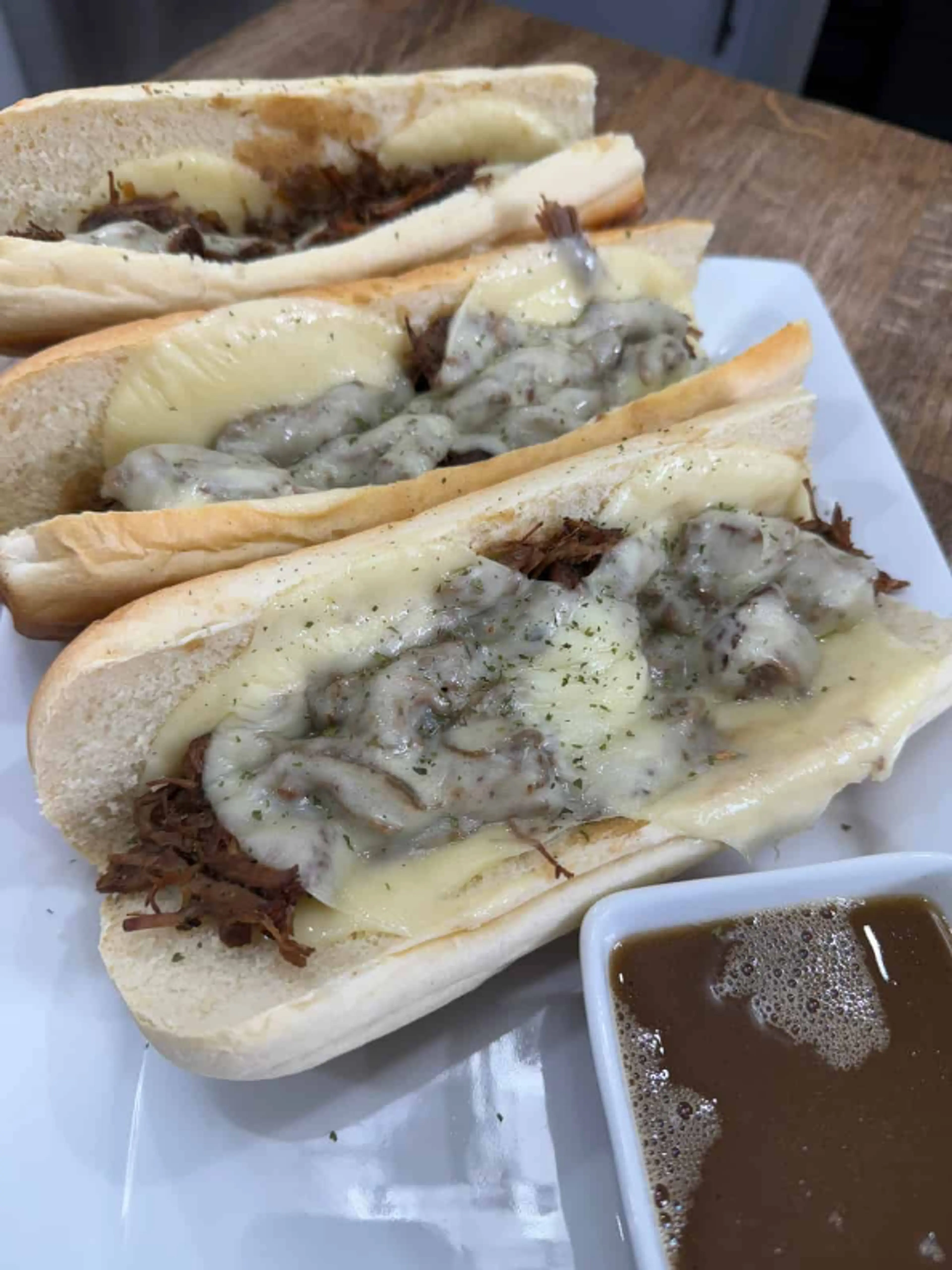 Crockpot French Dip Sandwiches