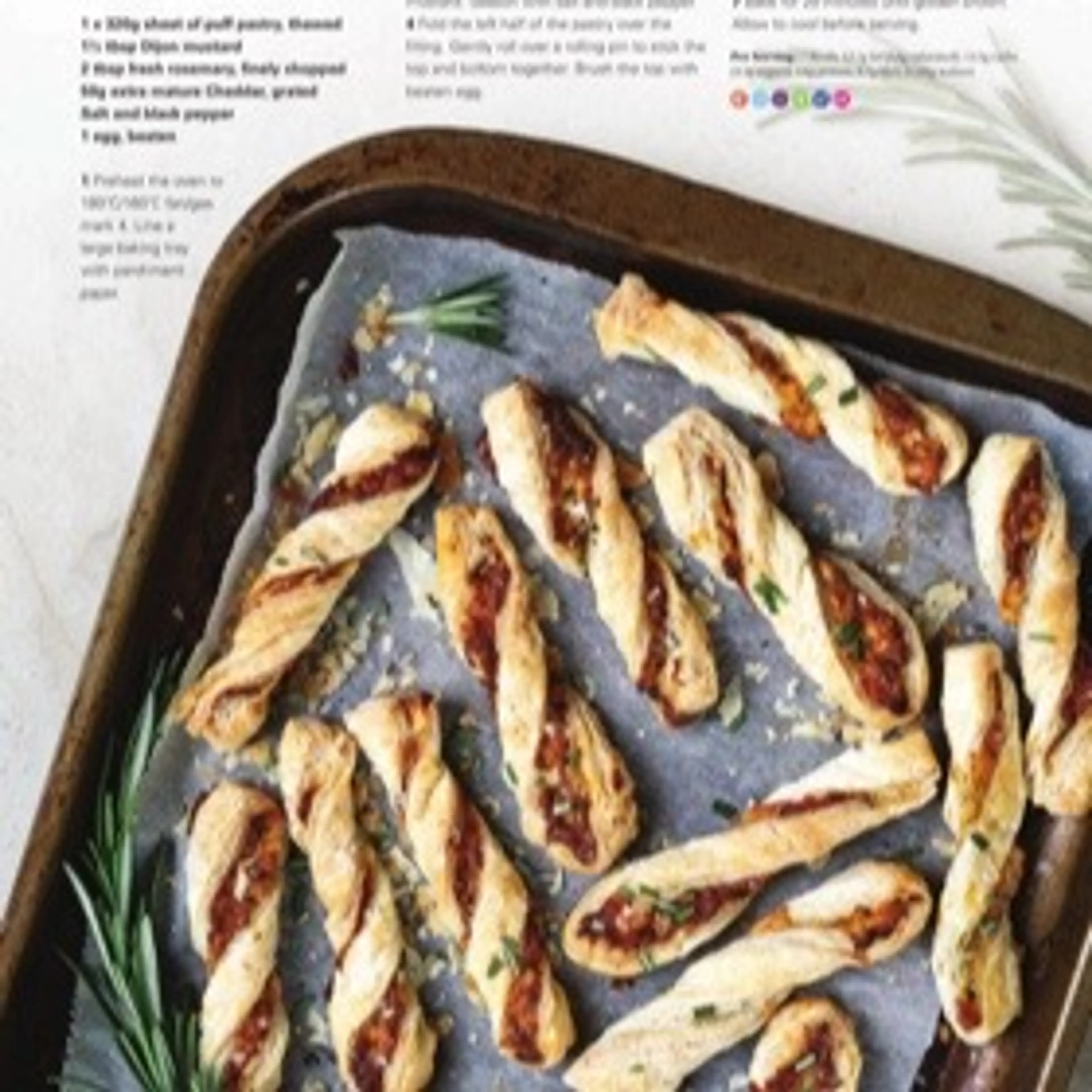 Cheesy pastry twists
