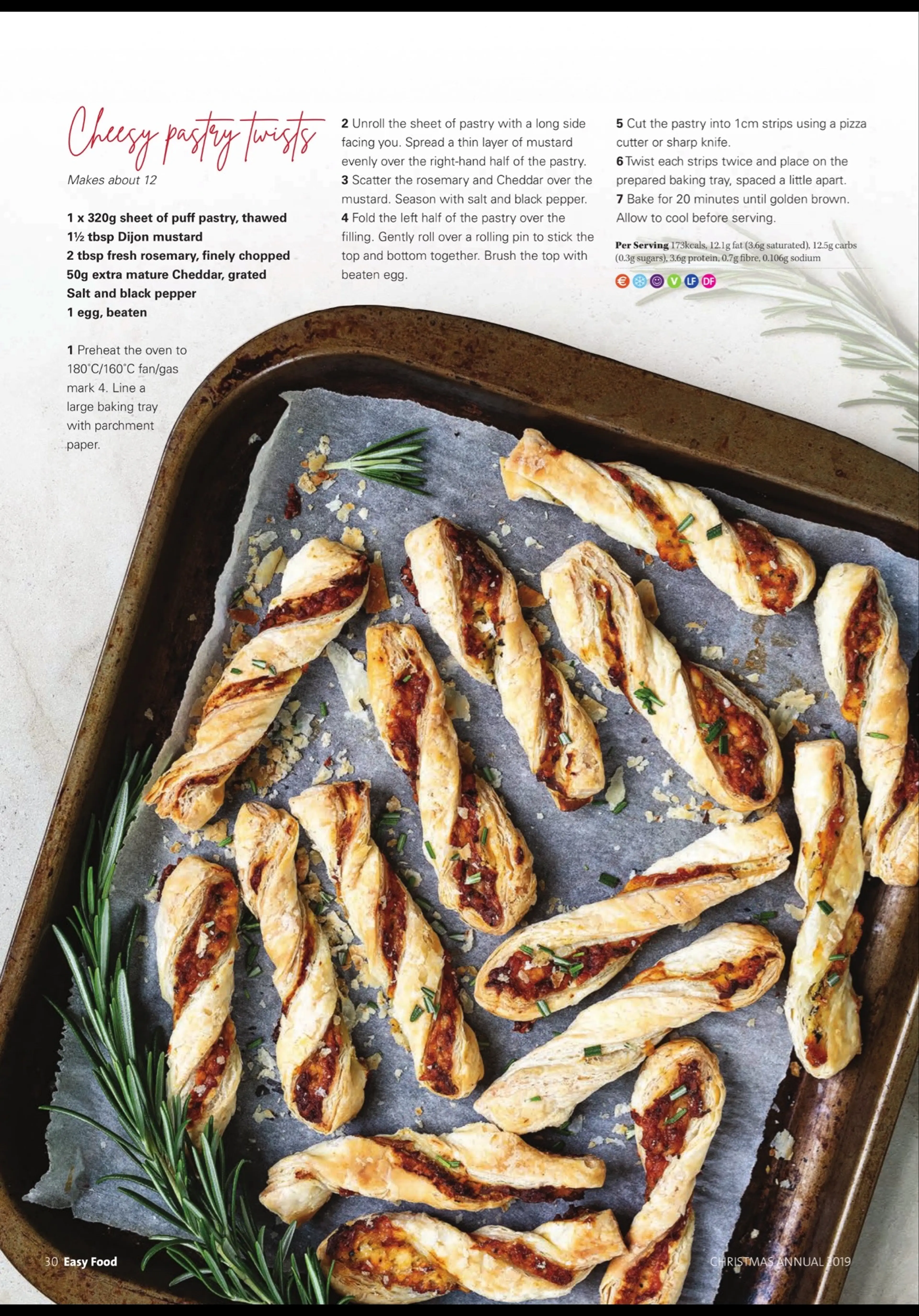 Cheesy pastry twists
