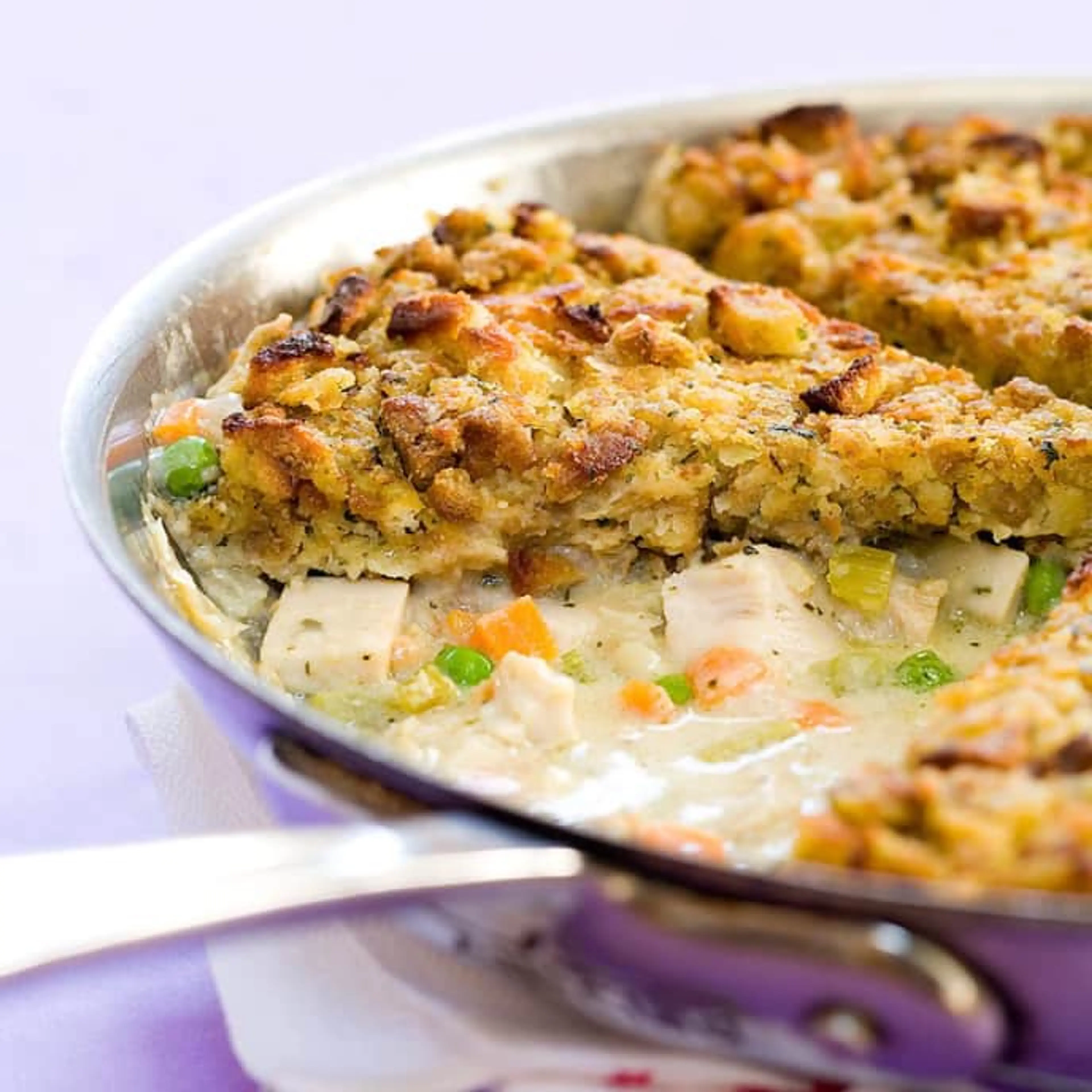 Turkey Pot Pie With Stuffing Crust (ATK)