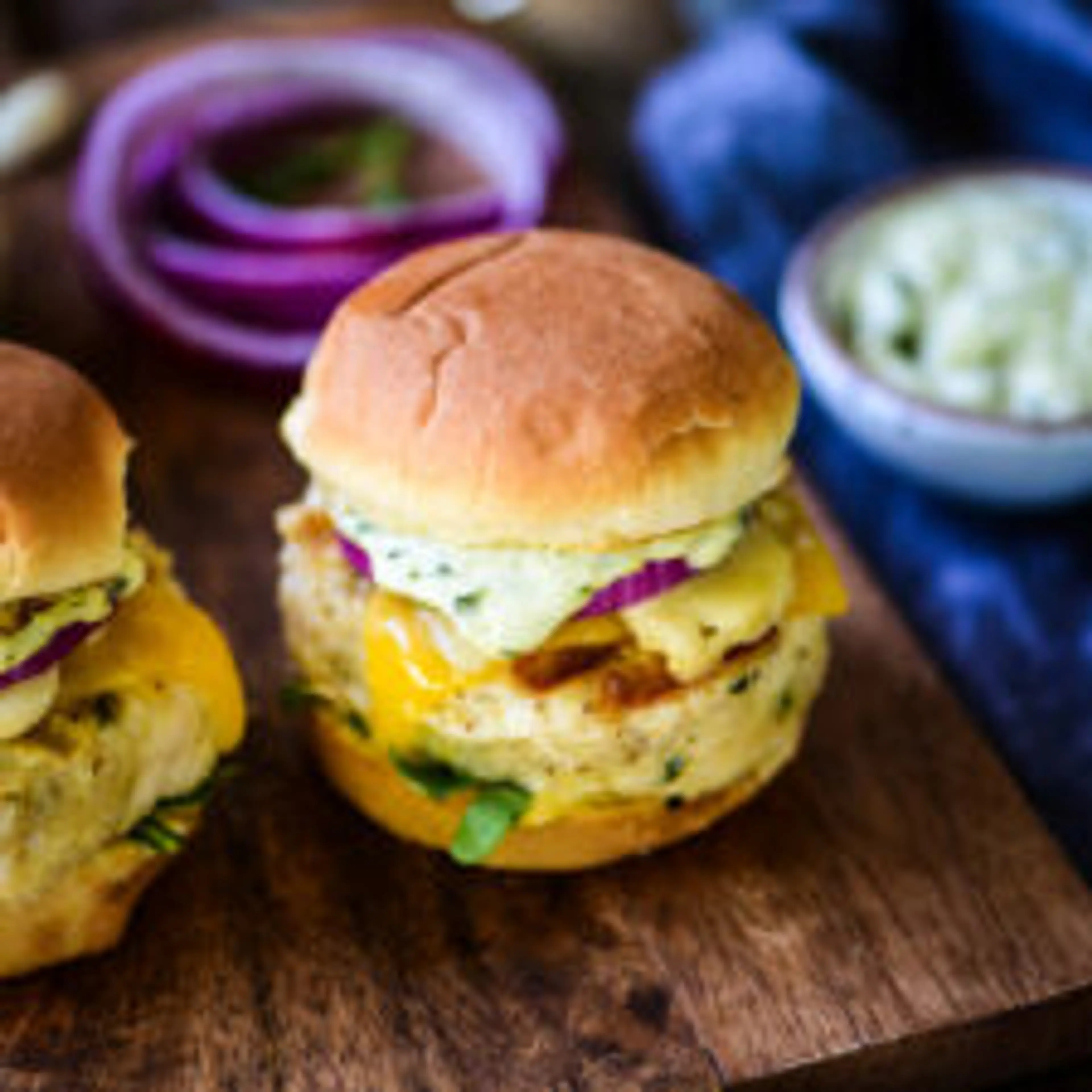 Roasted Garlic Chicken Sliders