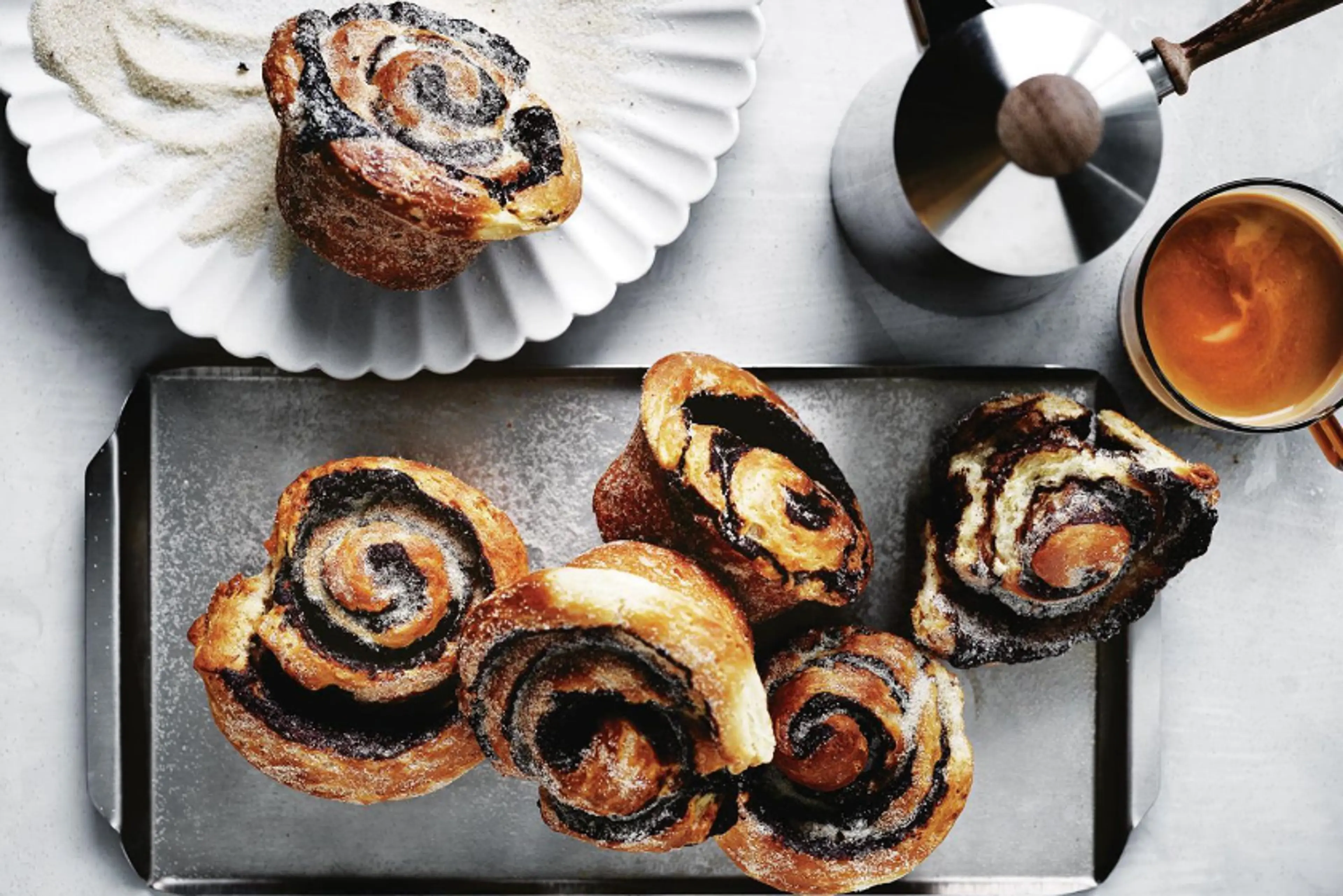 Mocha morning buns recipe