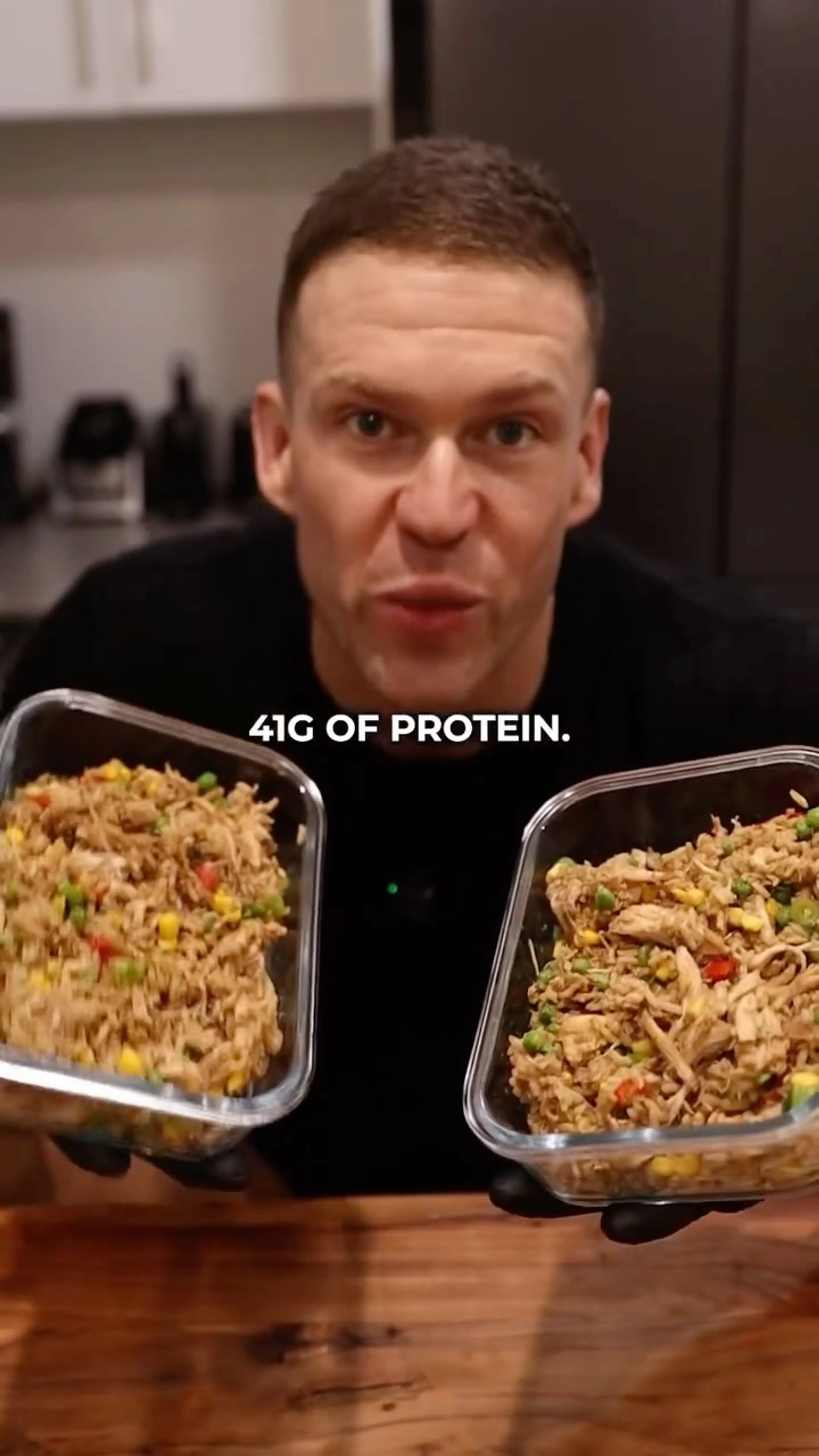 Shredded Chicken Fried Rice