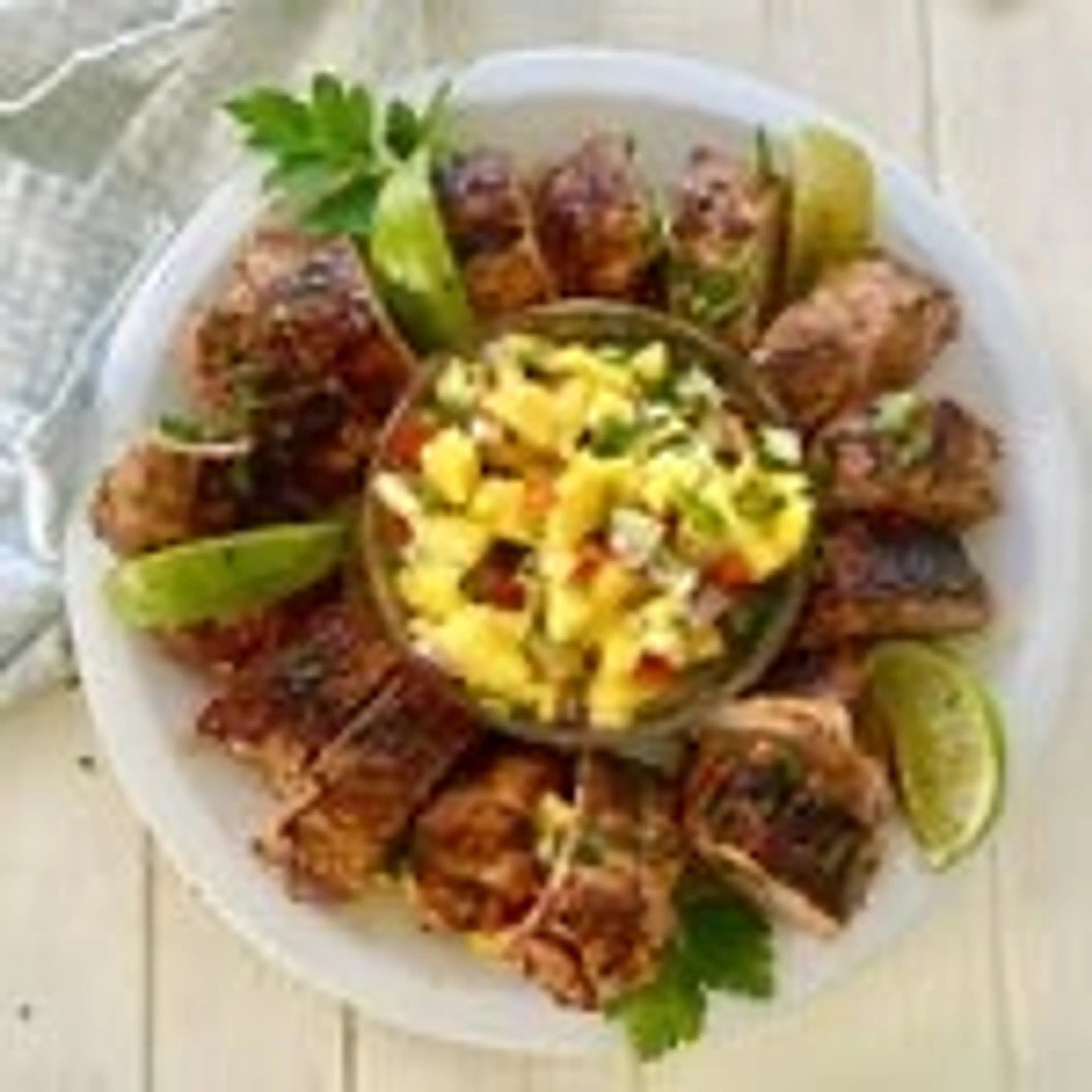Pork Or Chicken with Mango Cucumber Salsa