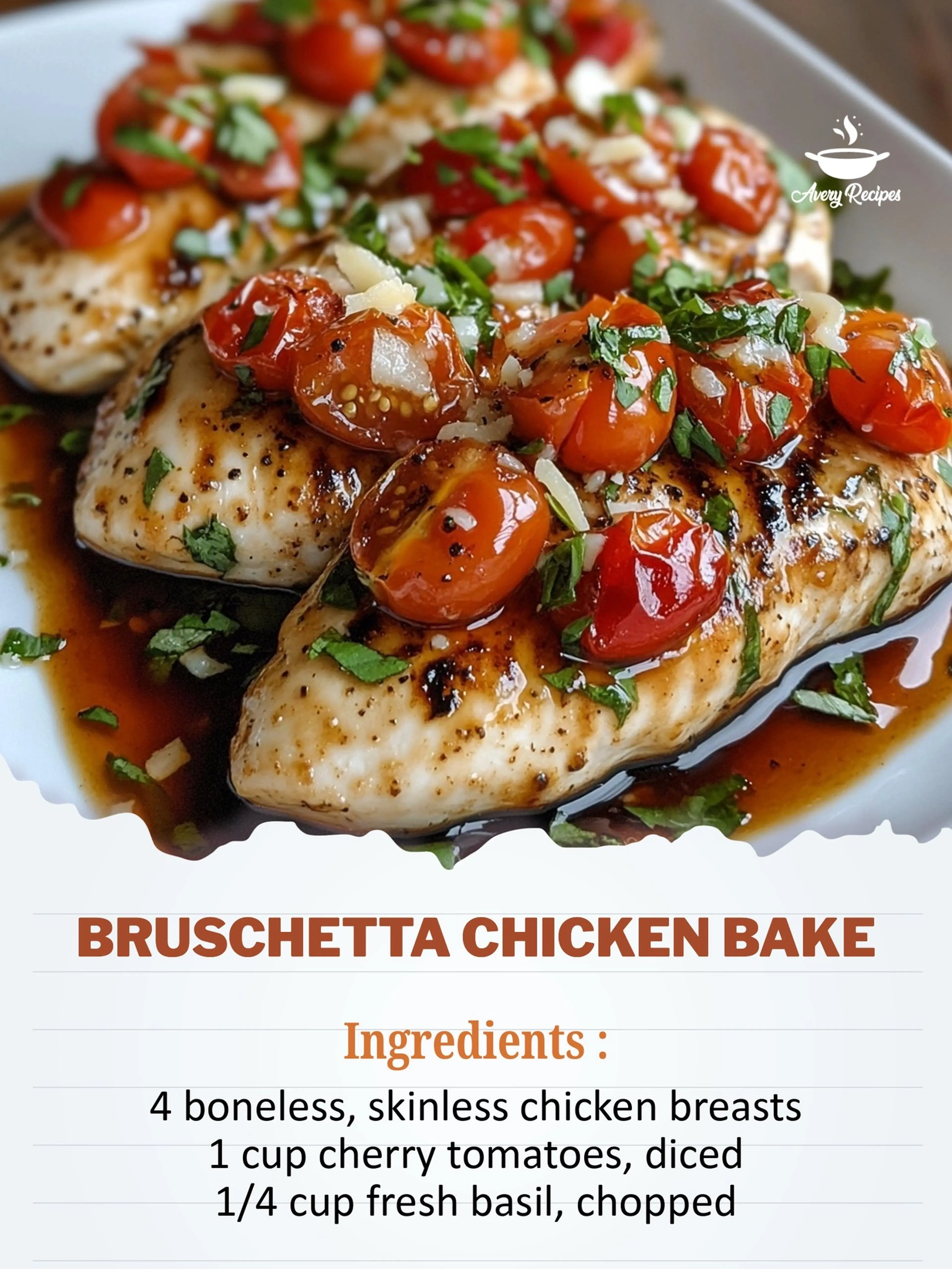 Bruschetta Chicken Bake