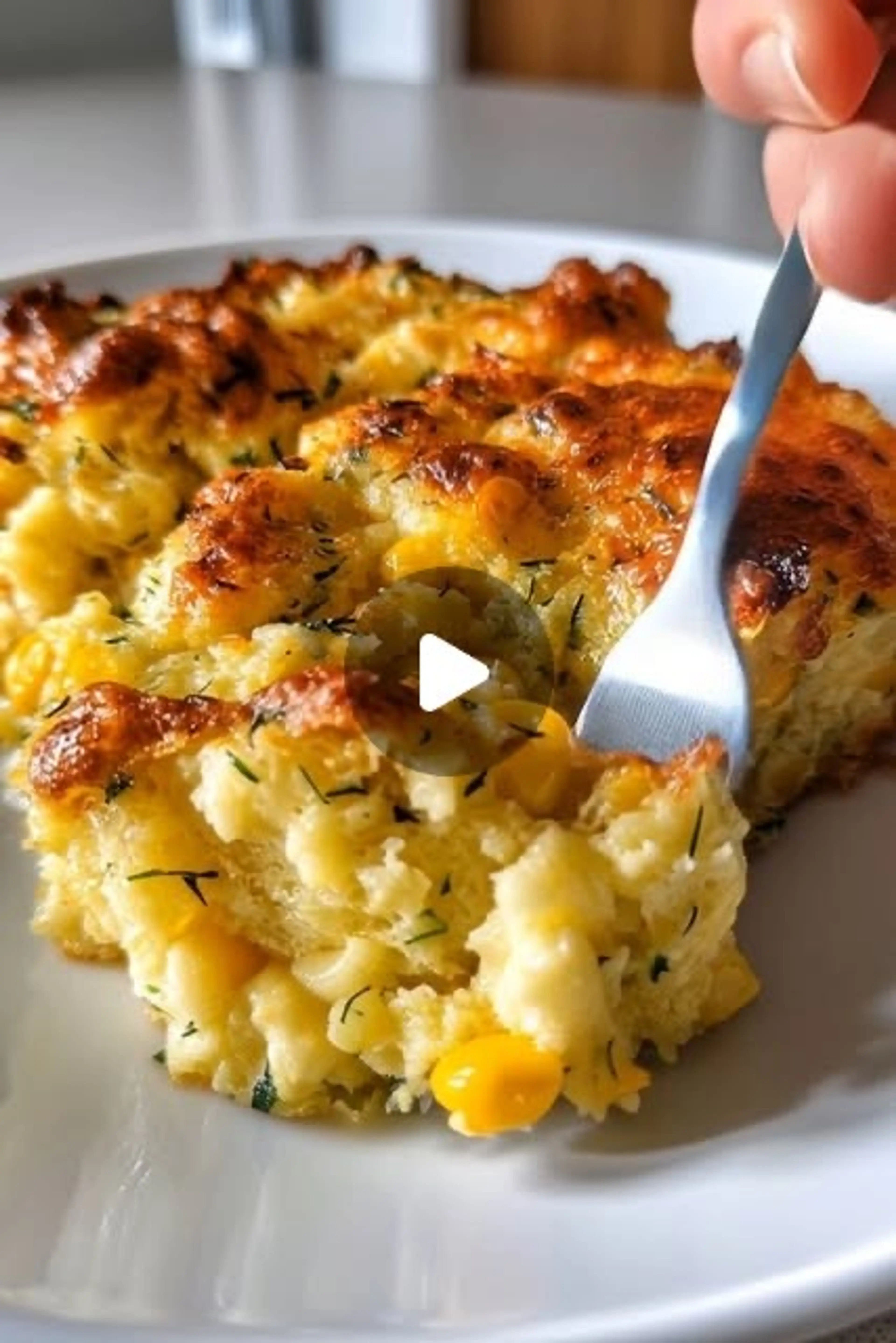 Zucchini Corn Cottage Cheese Bake