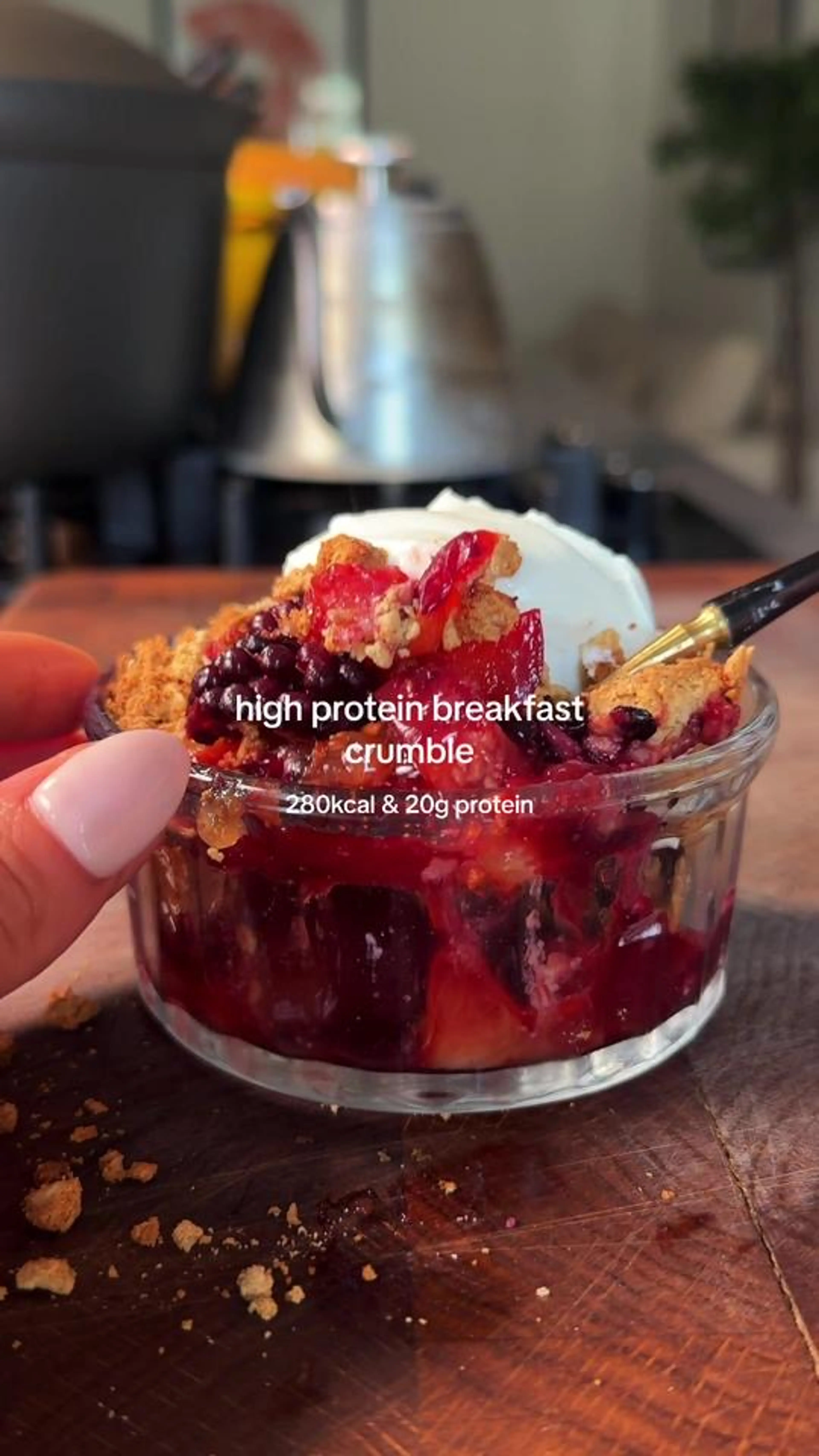 High Protein Autumnal Crumble