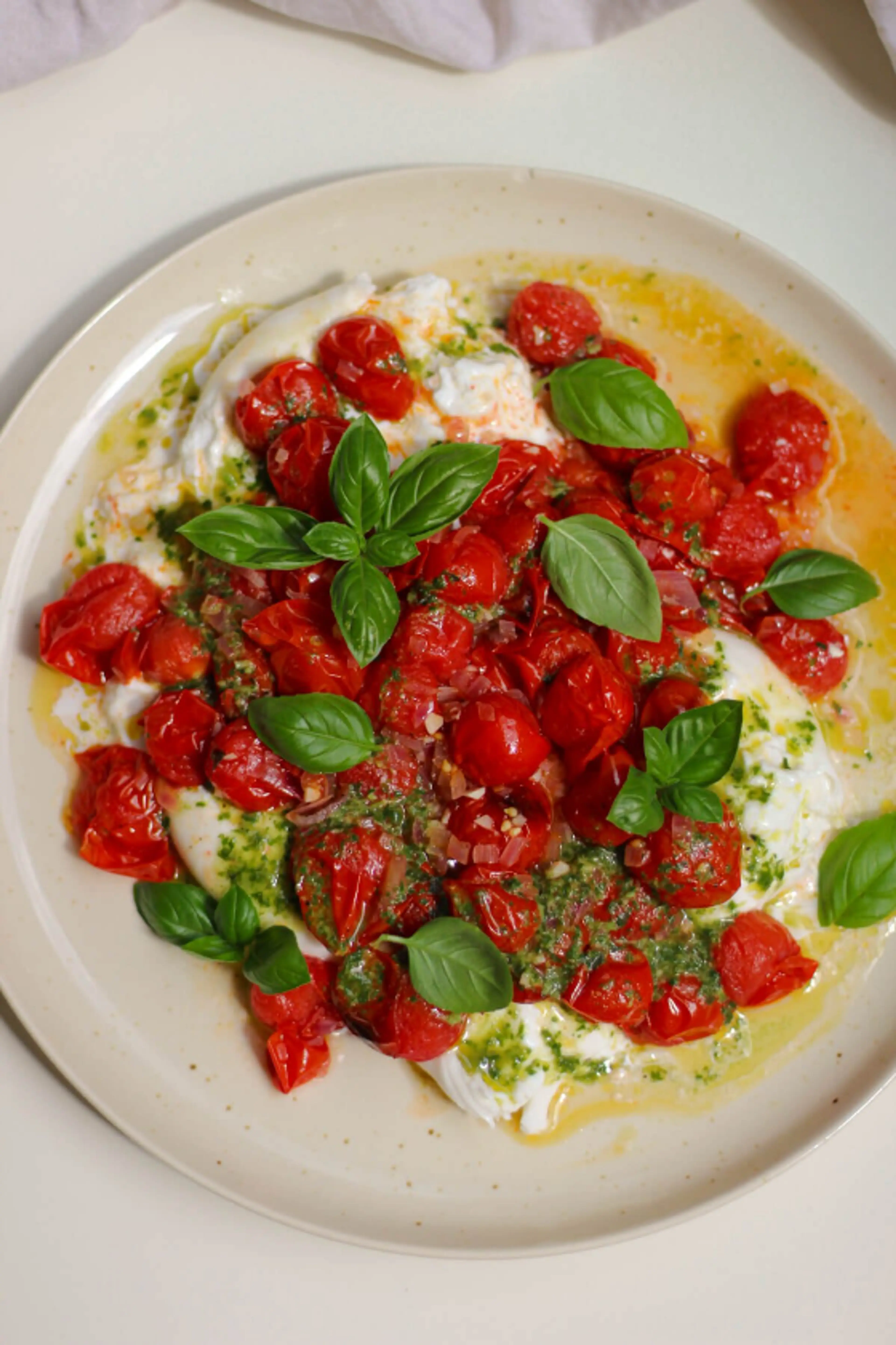 Roasted Tomato Burrata Salad