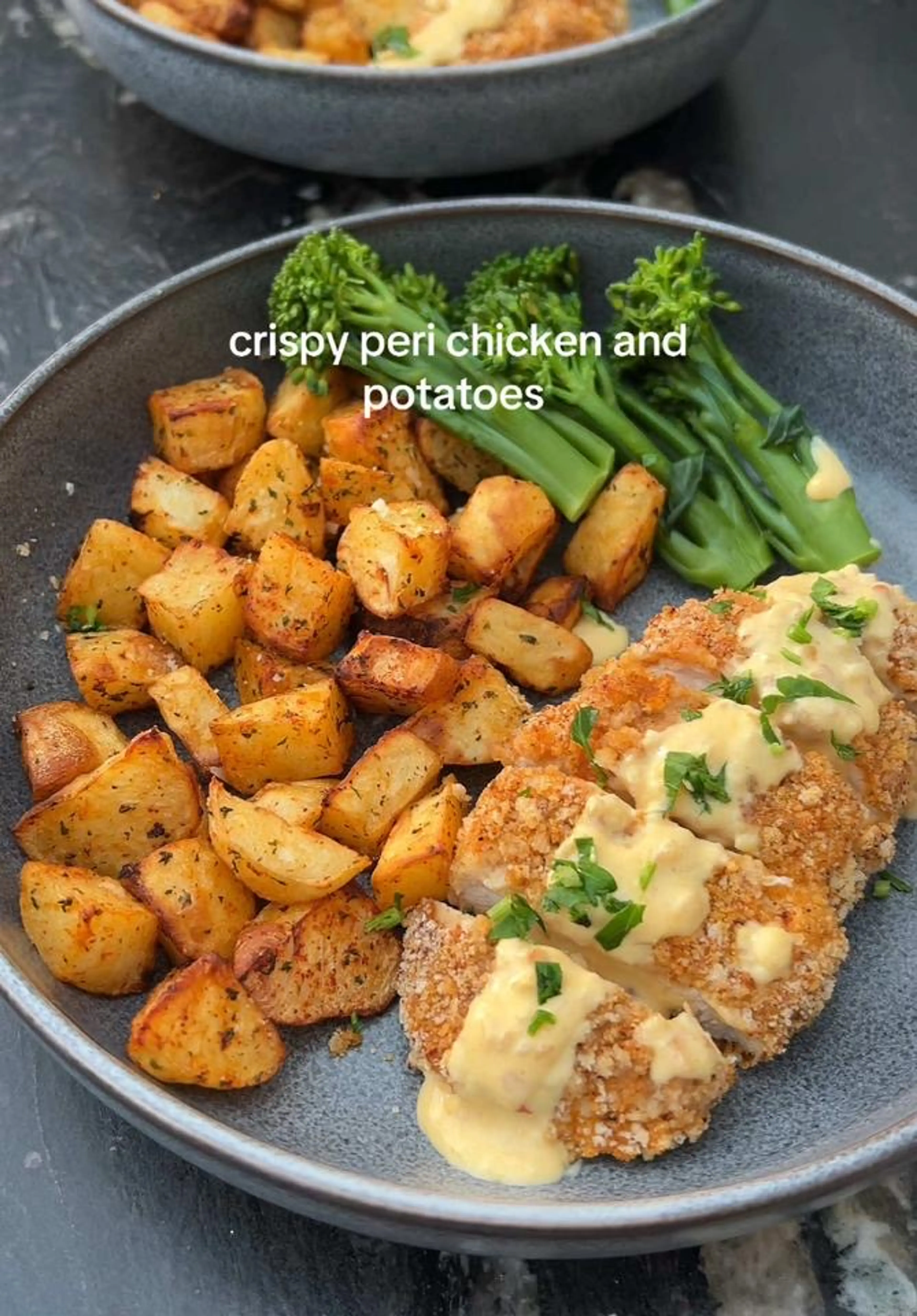 Crispy Peri Chicken and Potatoes