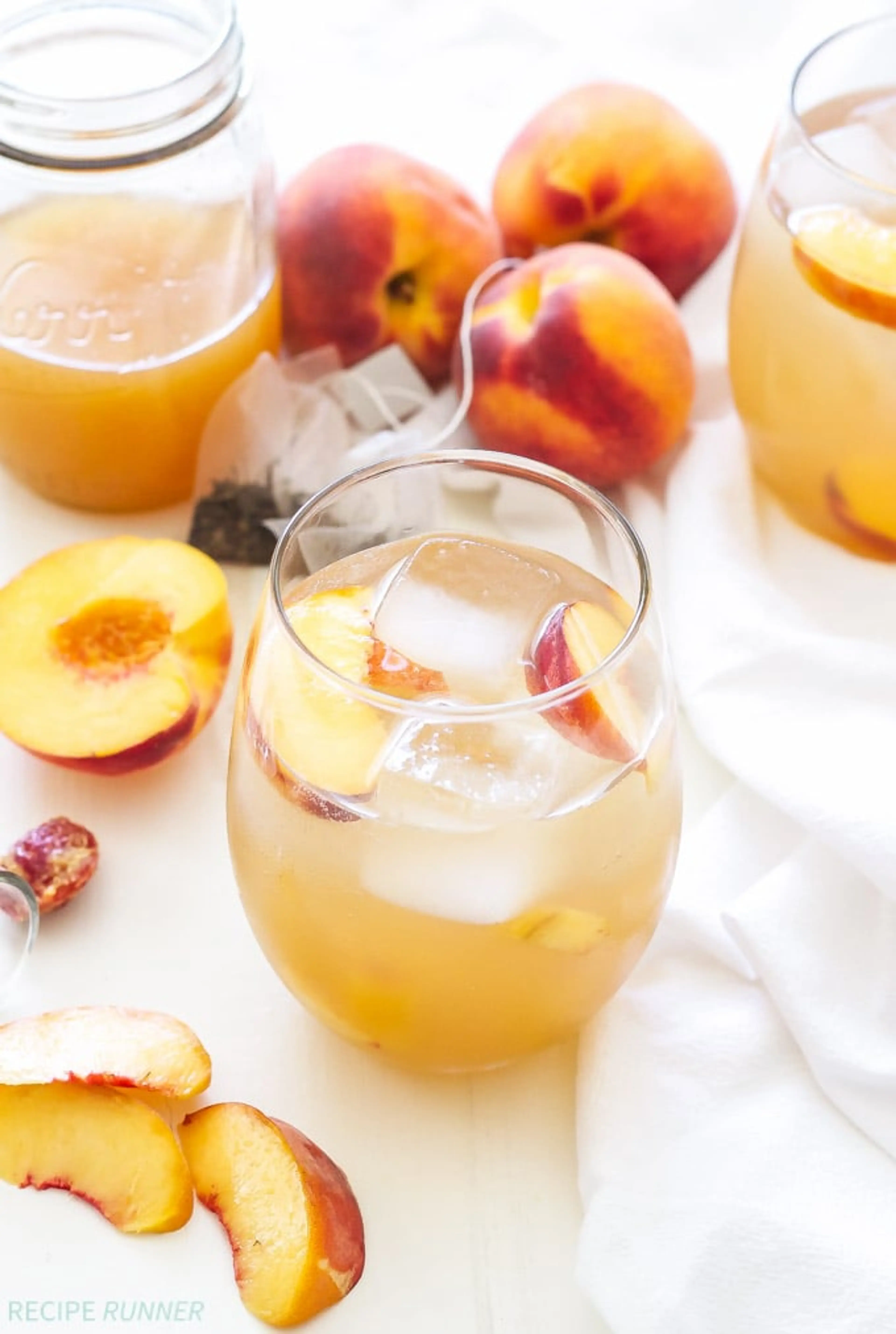 Peach Green Tea Vodka Spritzer