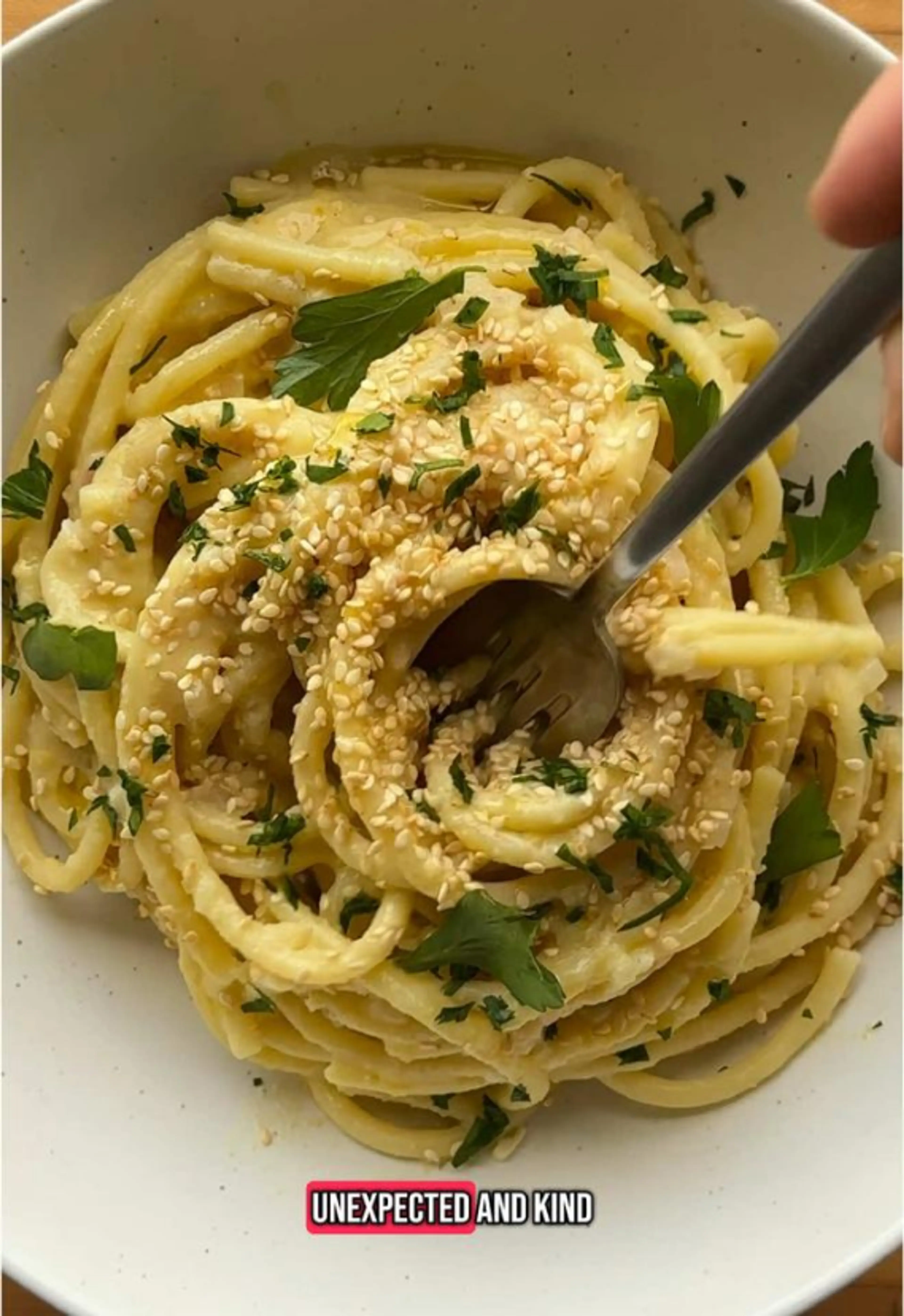 Lemony Hummus Pasta