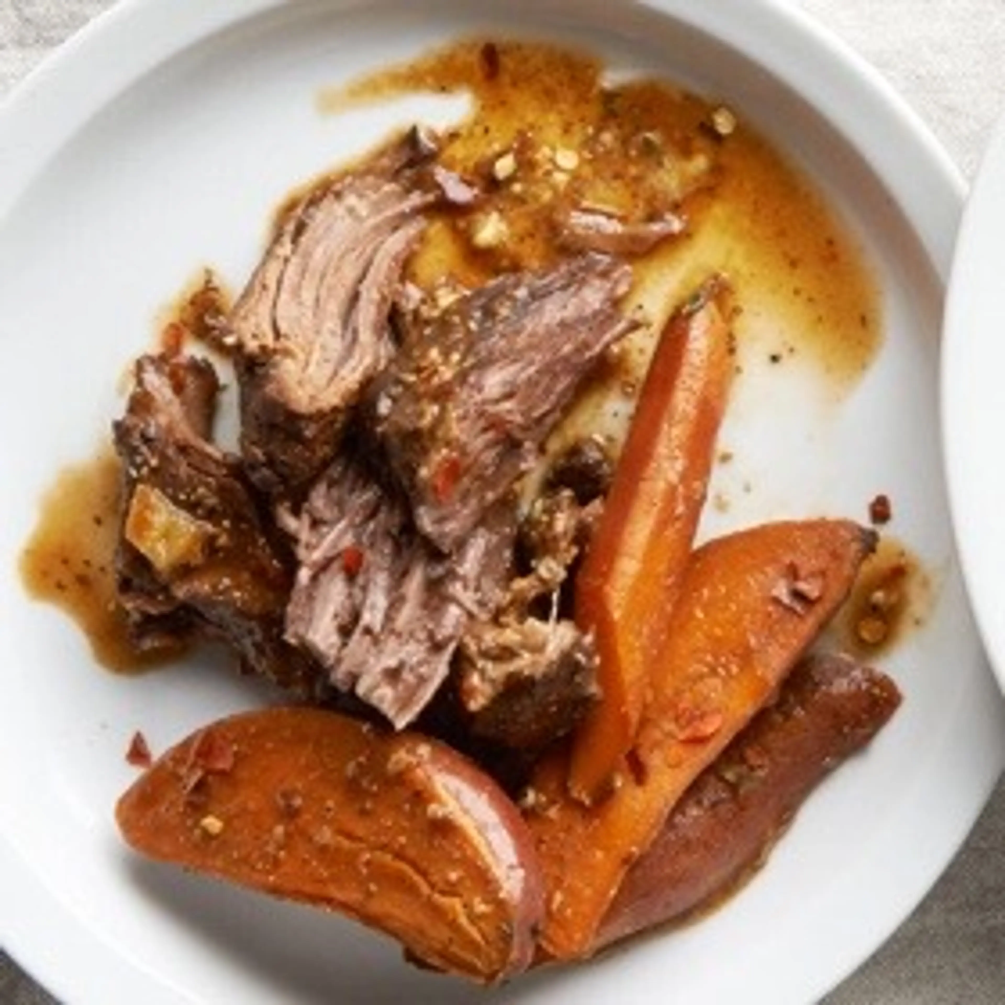 Cider & Sweet Potato Pot Roast
