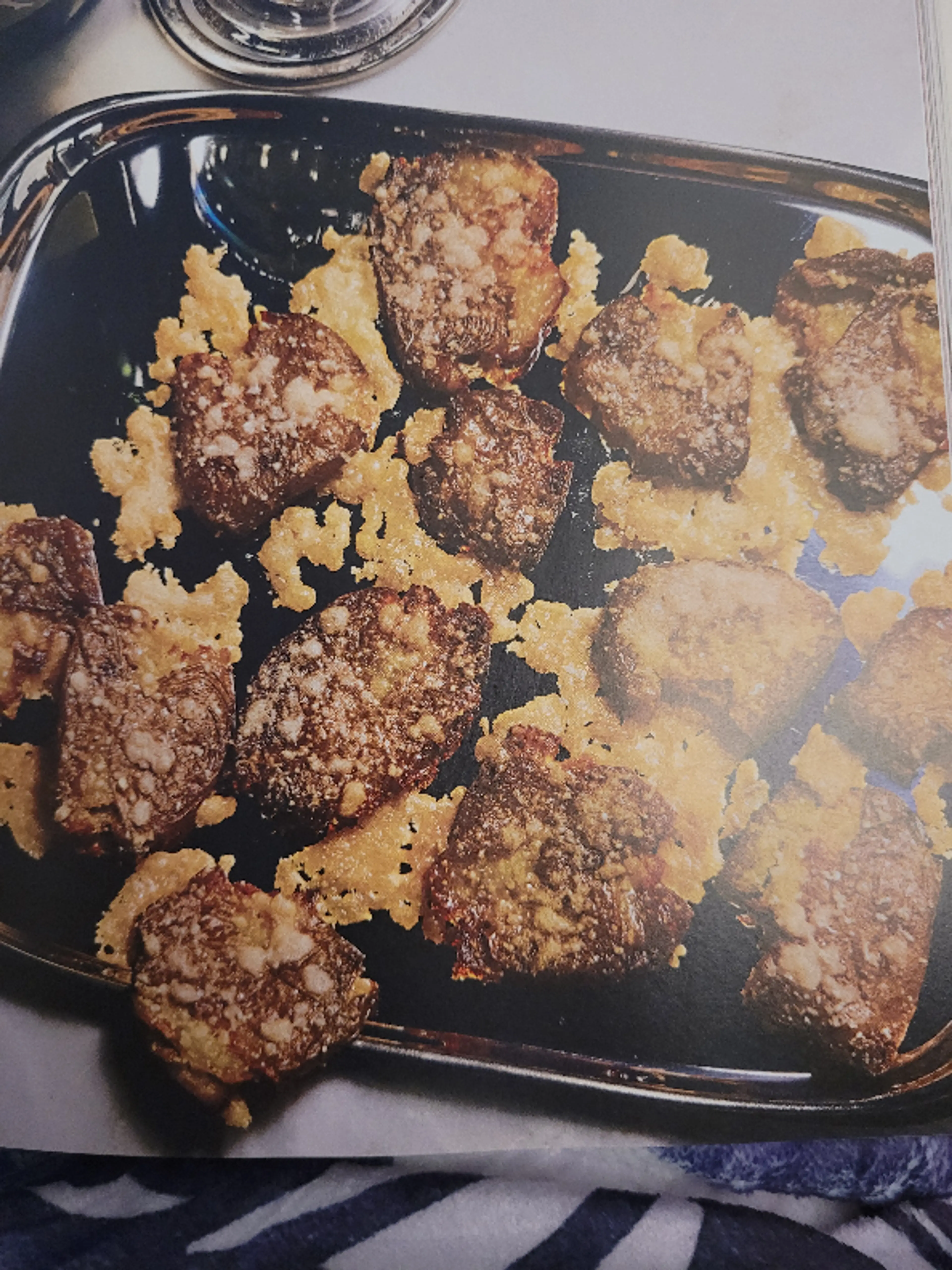 CRISPY SMASHED POTATOES WITH INSURANCE CHEESE