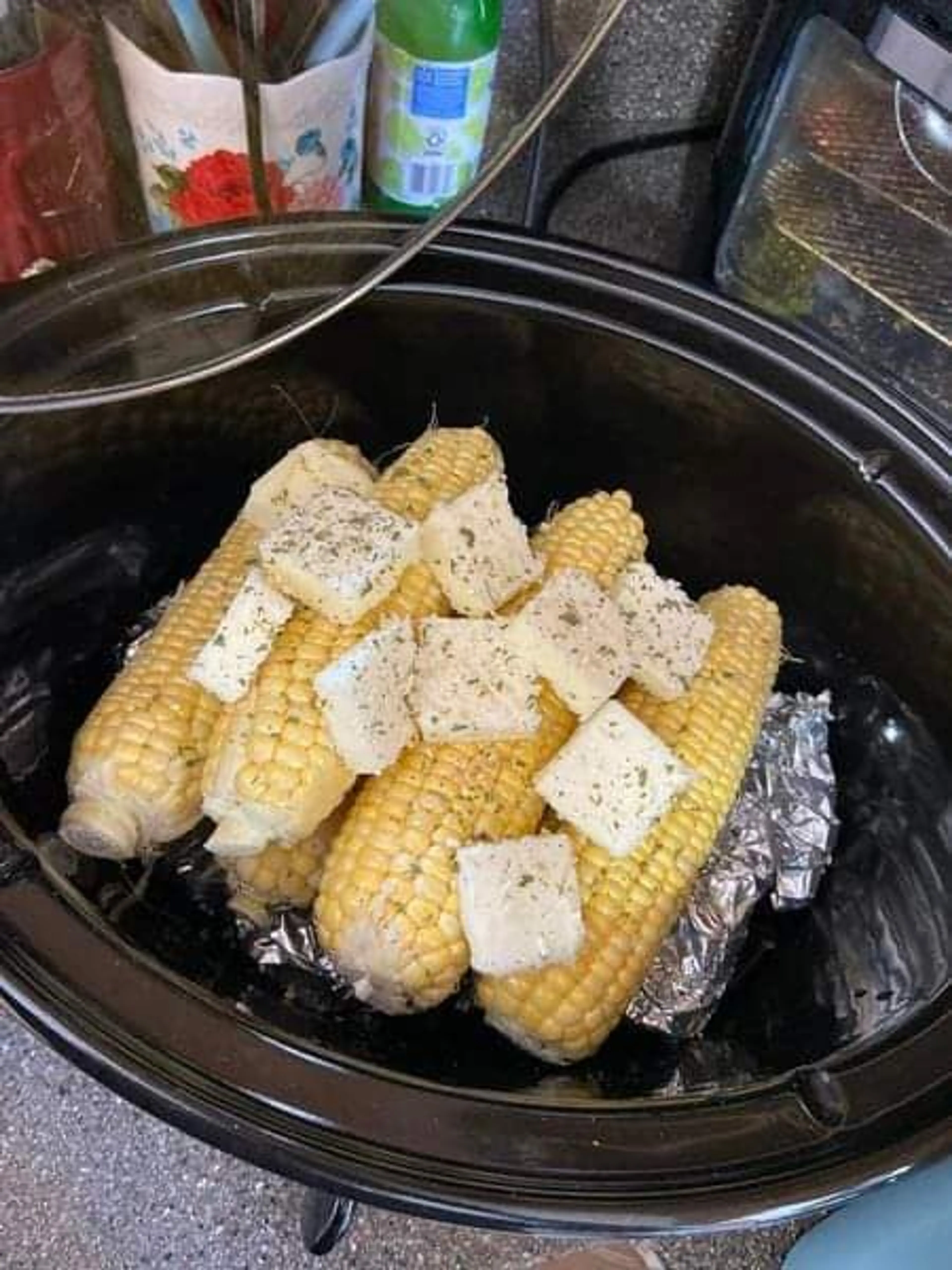 Crockpot corn on the cob