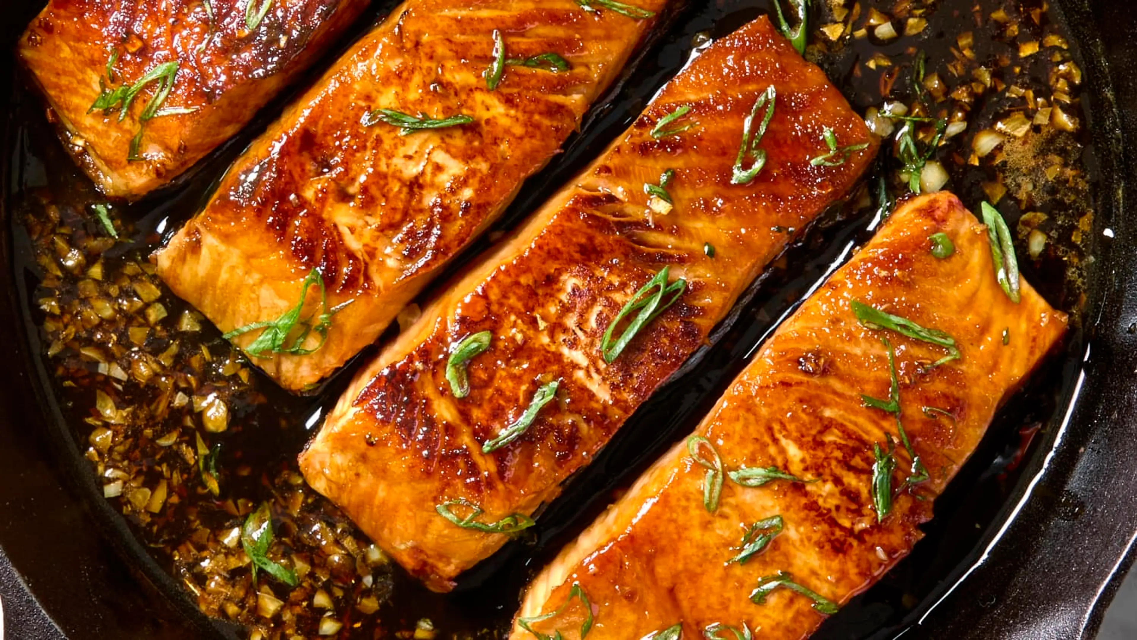 5-Ingredient Honey Garlic Glazed Salmon