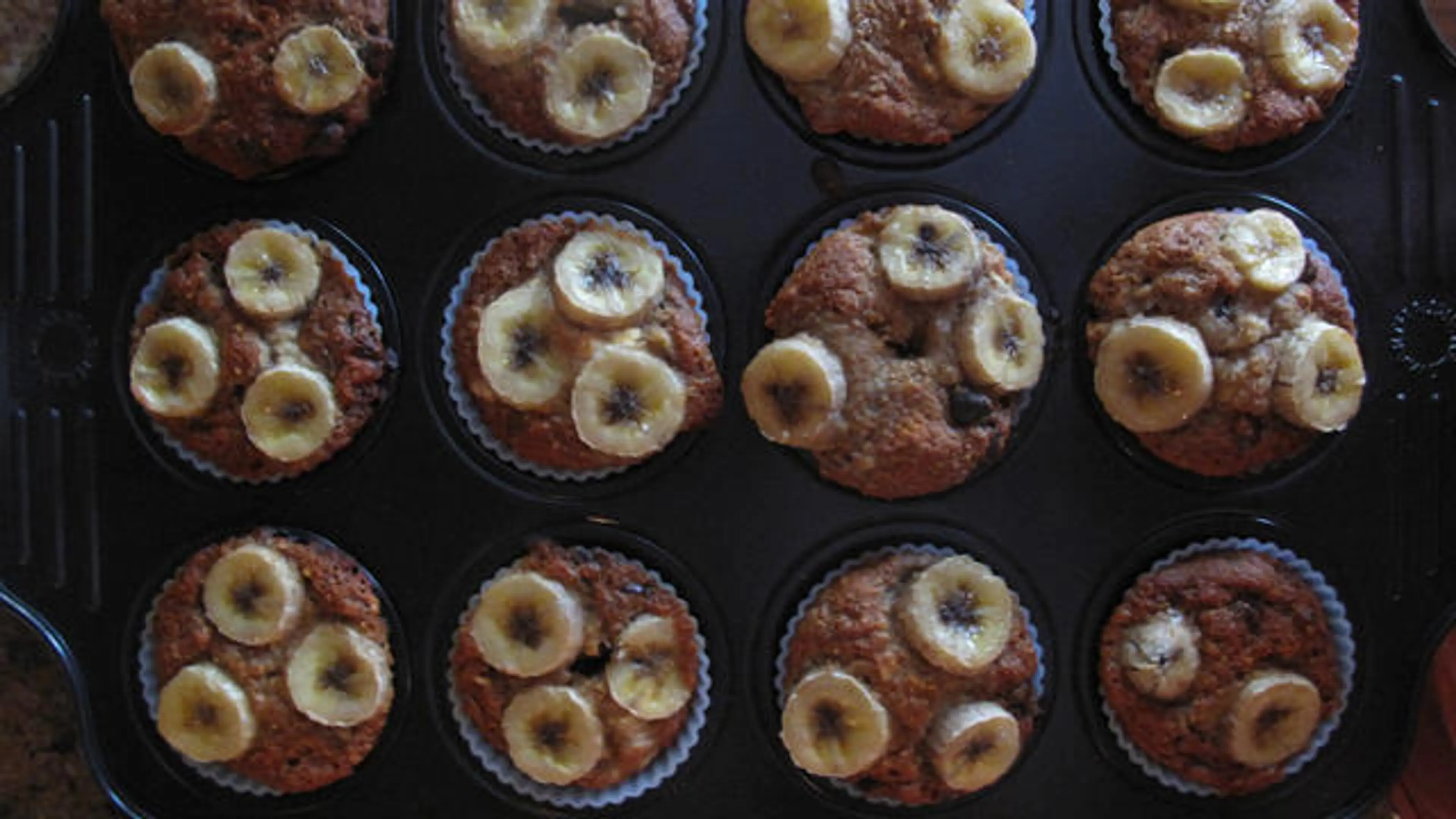 Vegan Choc Banana Muffins