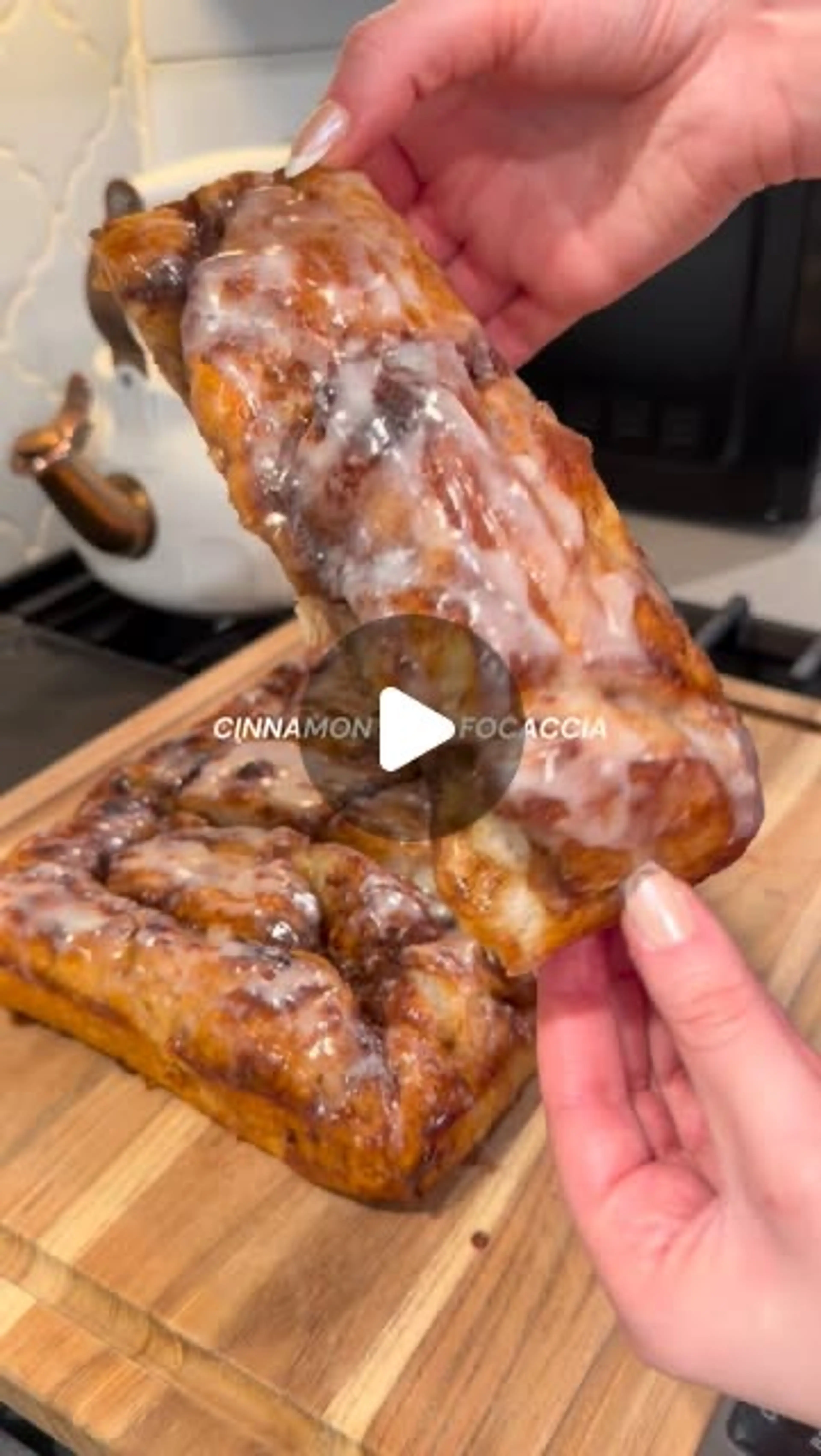 Sourdough Cinnamon Roll Focaccia