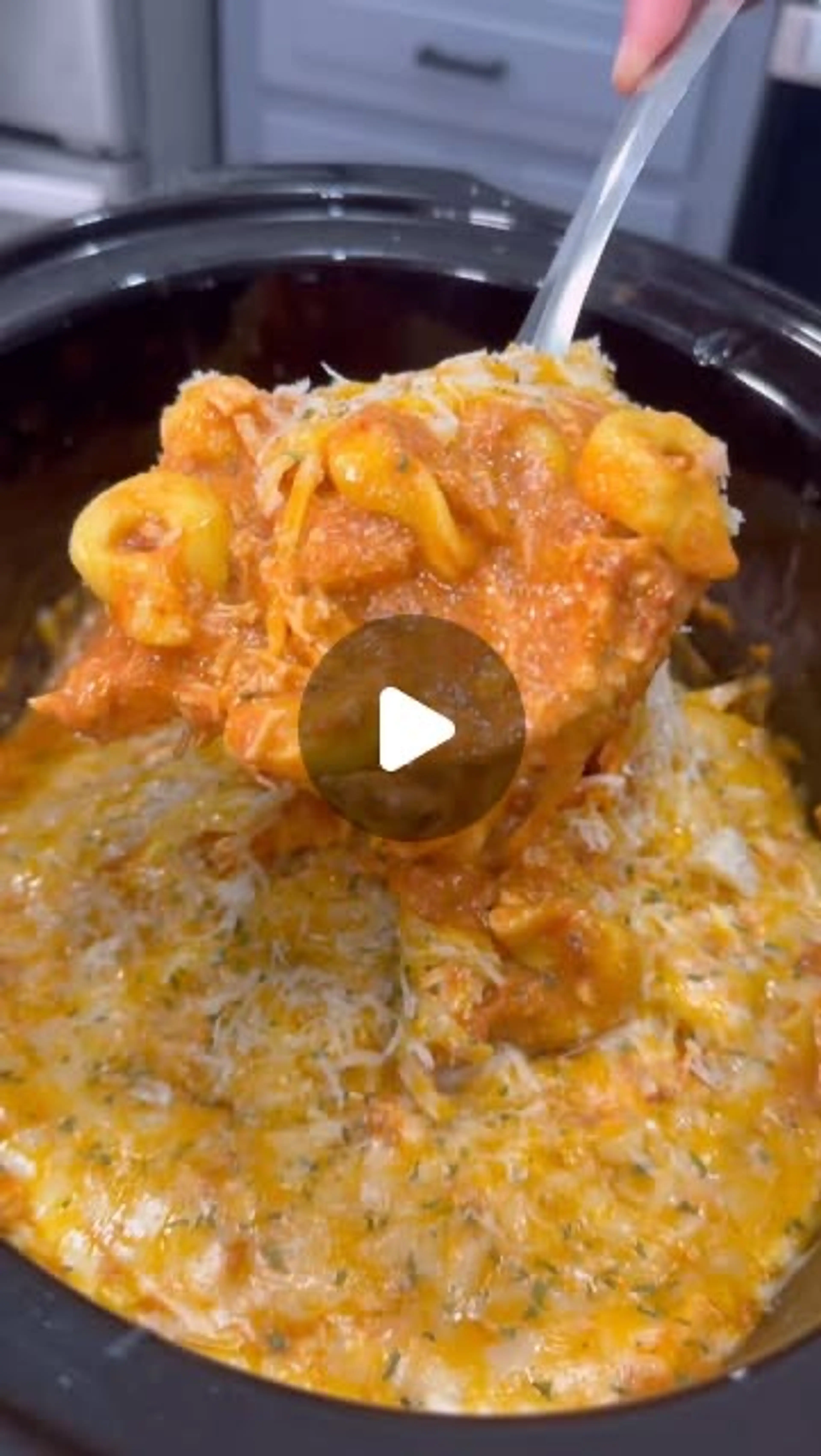 Crockpot chicken tortellini