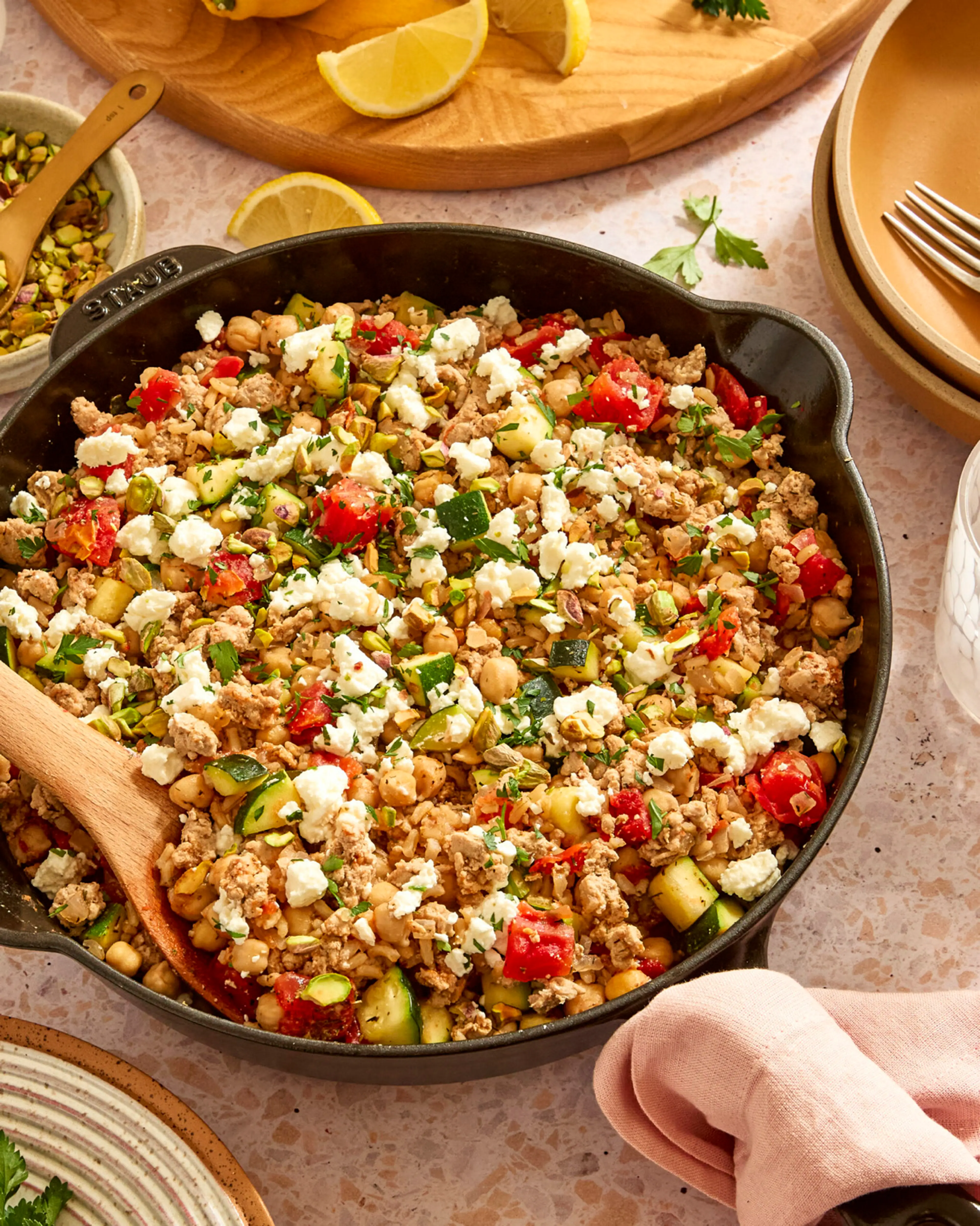 Mediterranean Turkey Skillet