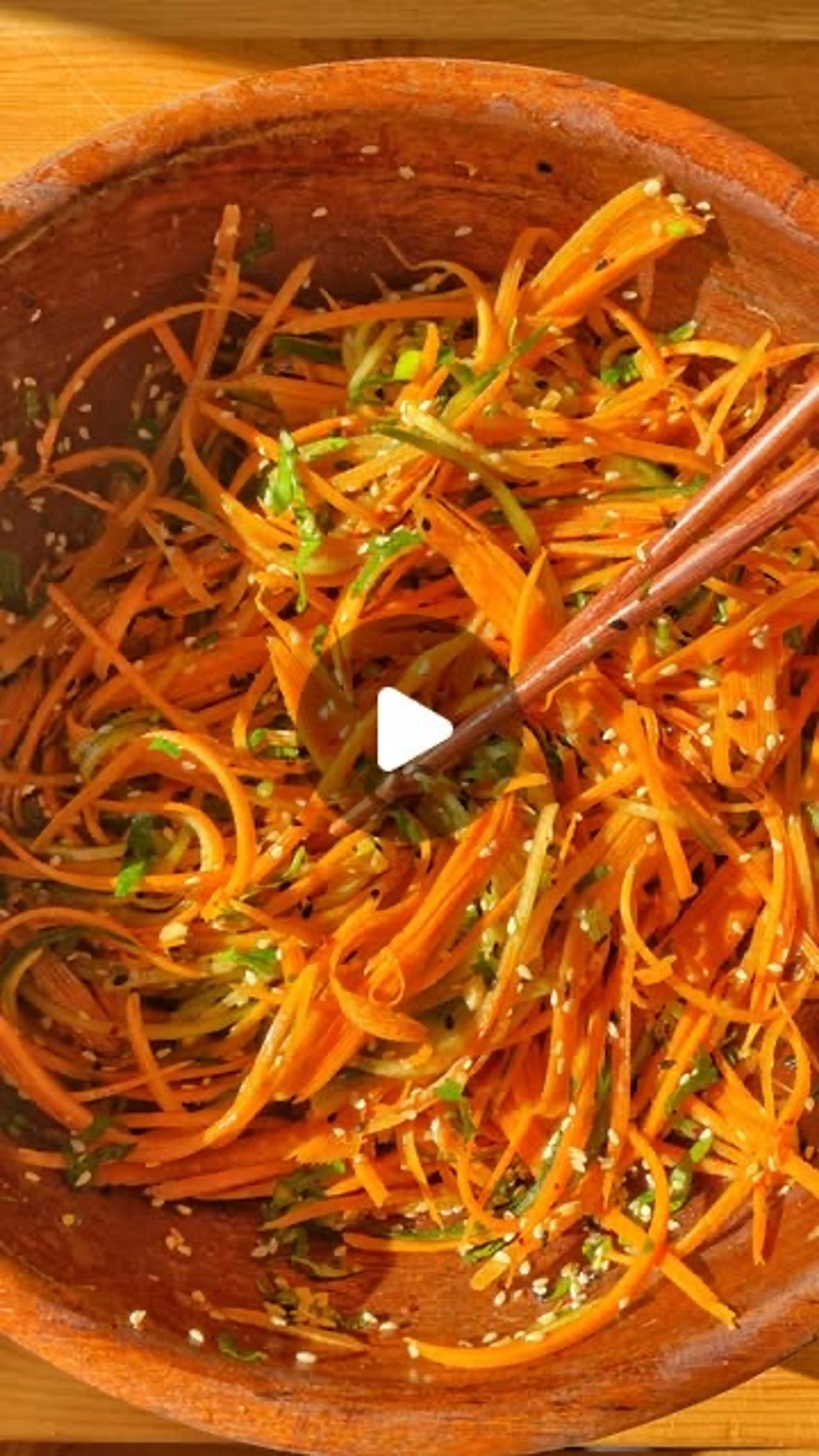 Crunchy,spicy Carrot Cucumber Salad