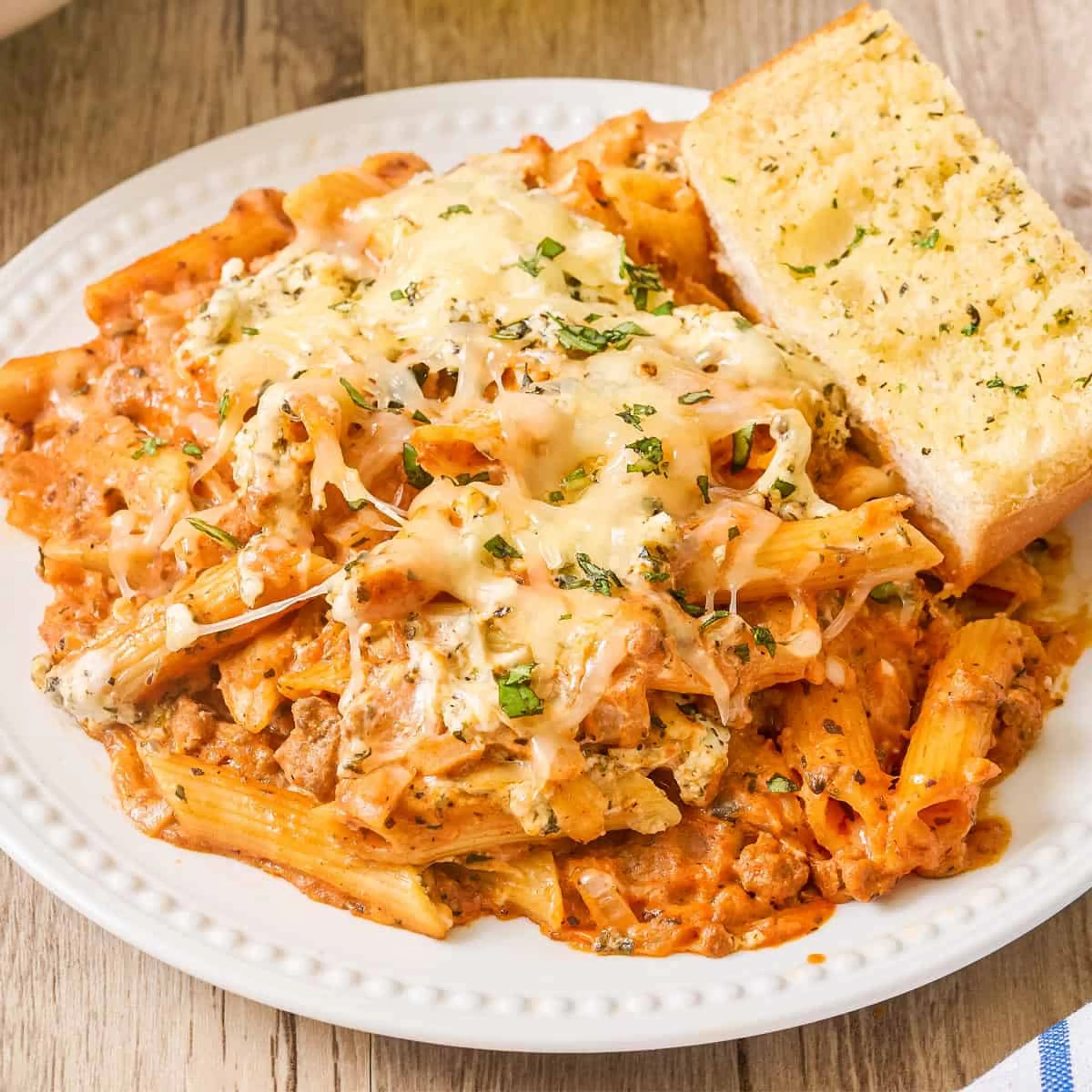 Ultimate Creamy Baked Penne