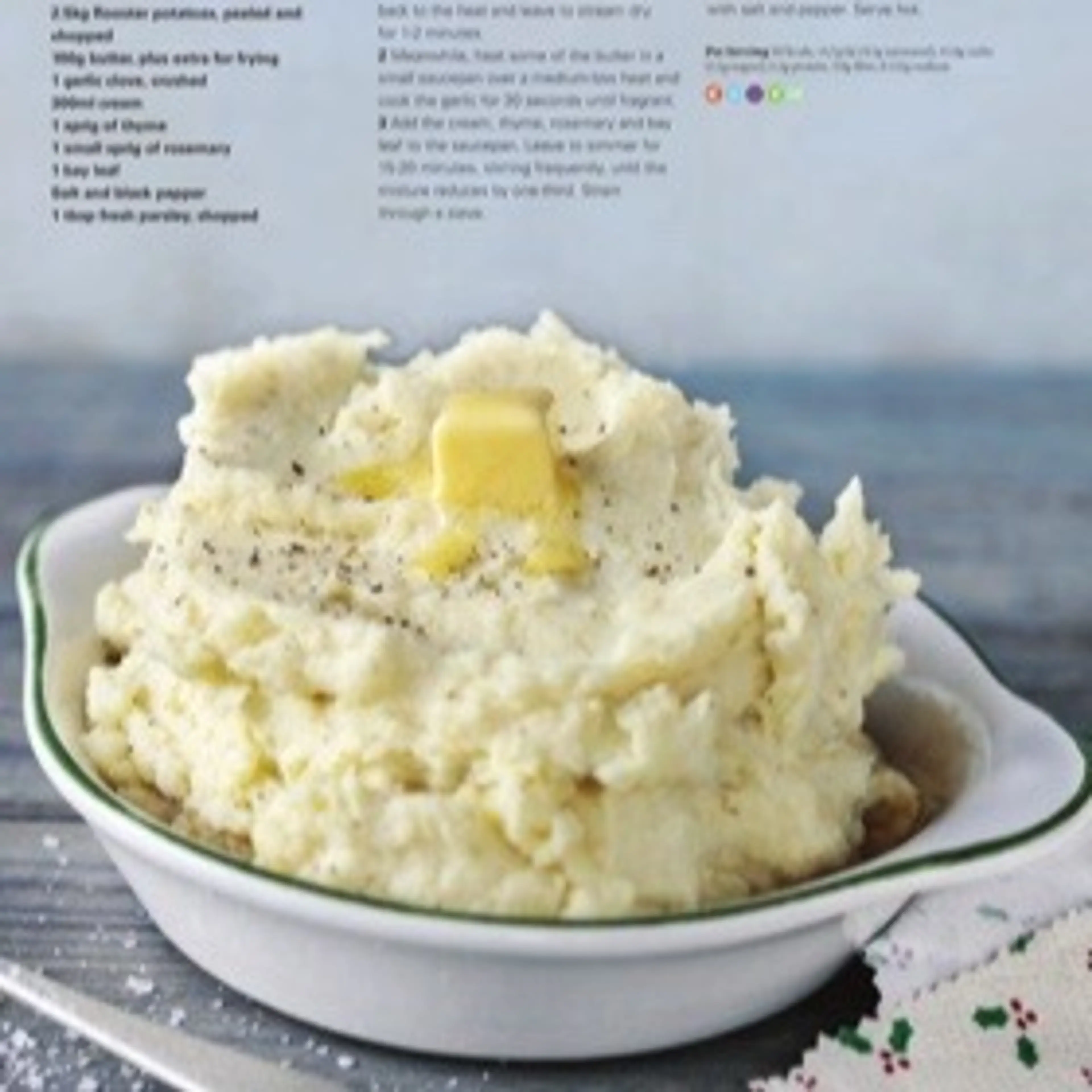 Creamy herby mashed potatoes