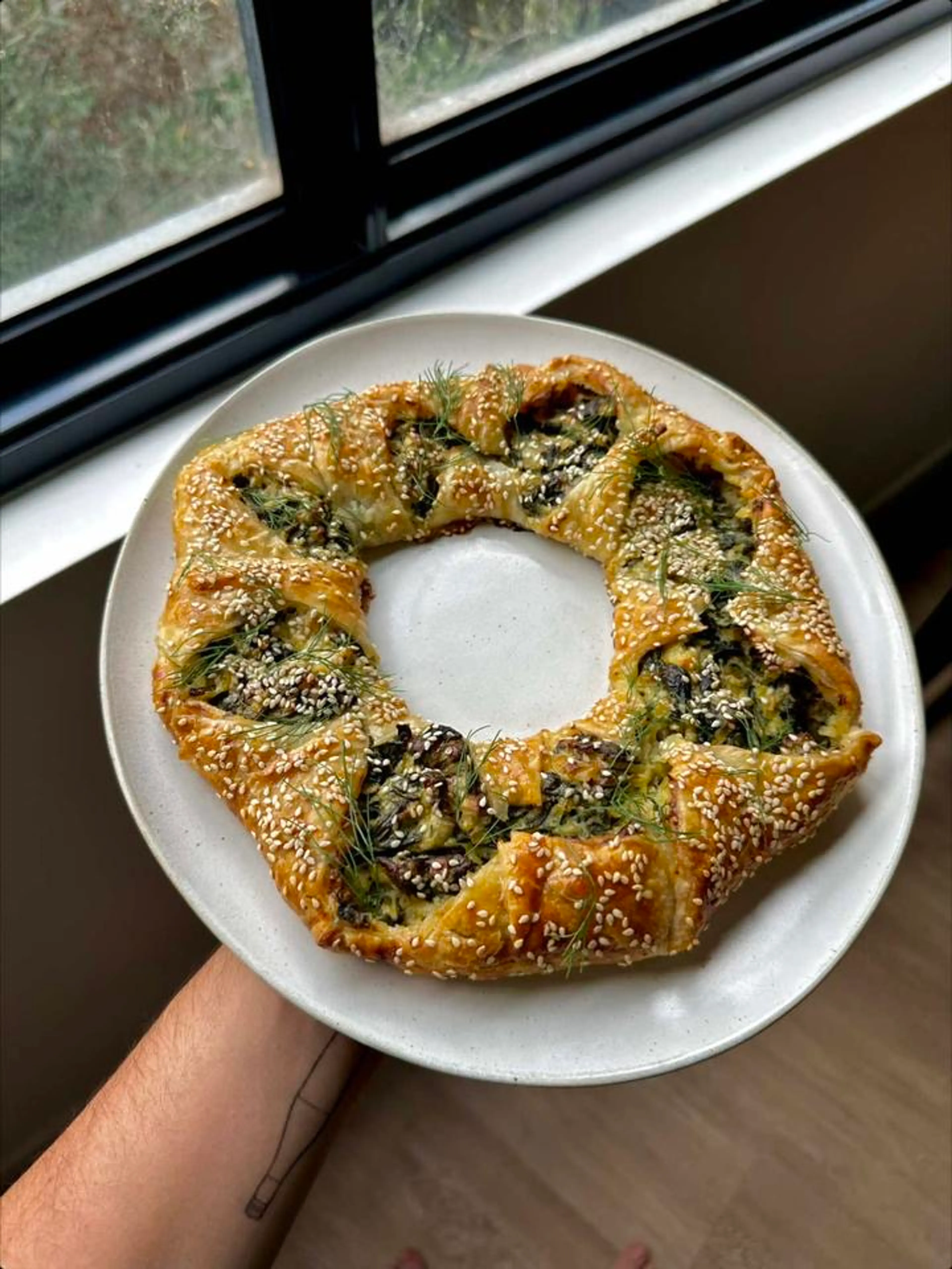 Spanakopita Wreath