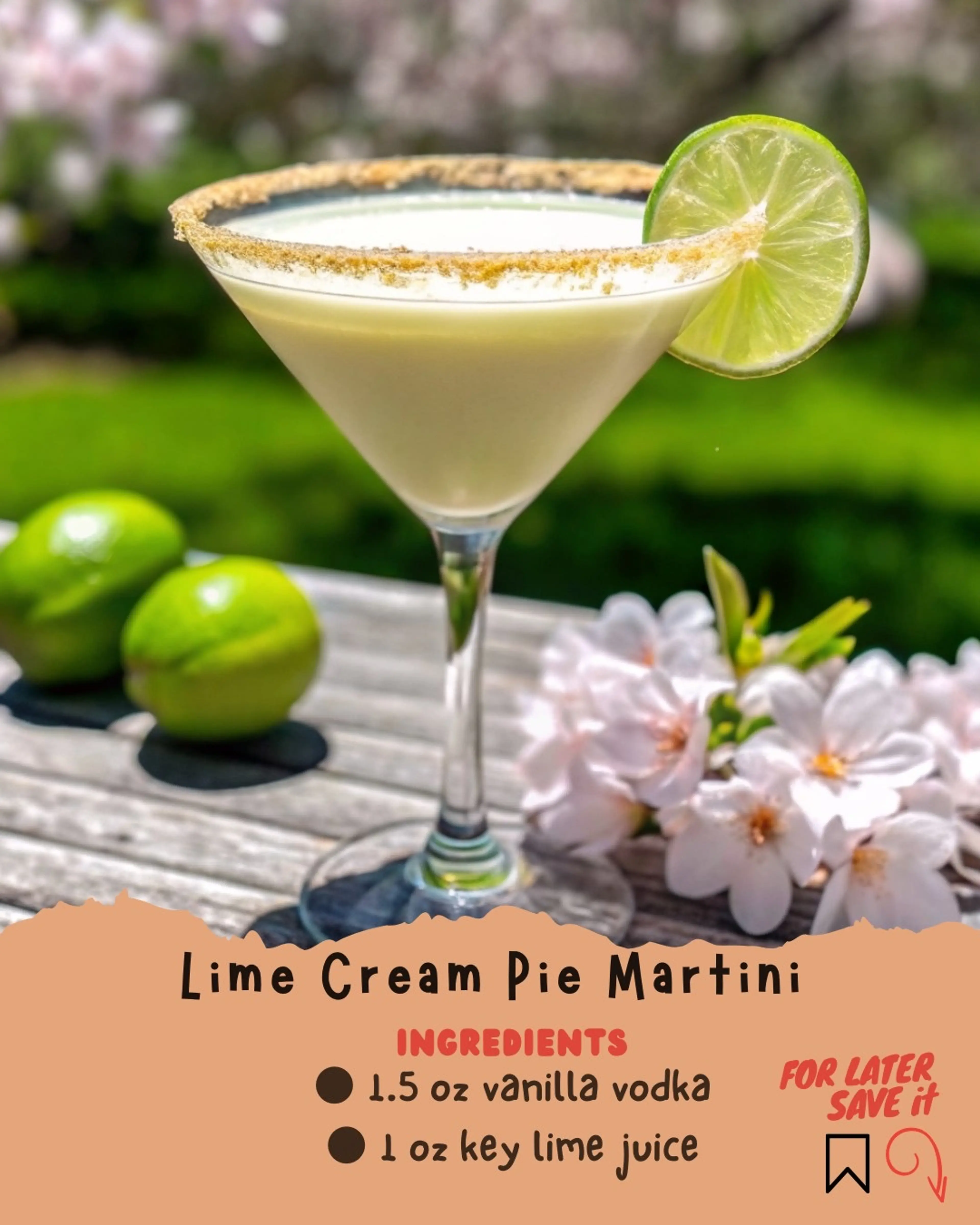 Lime Cream Pie Martini