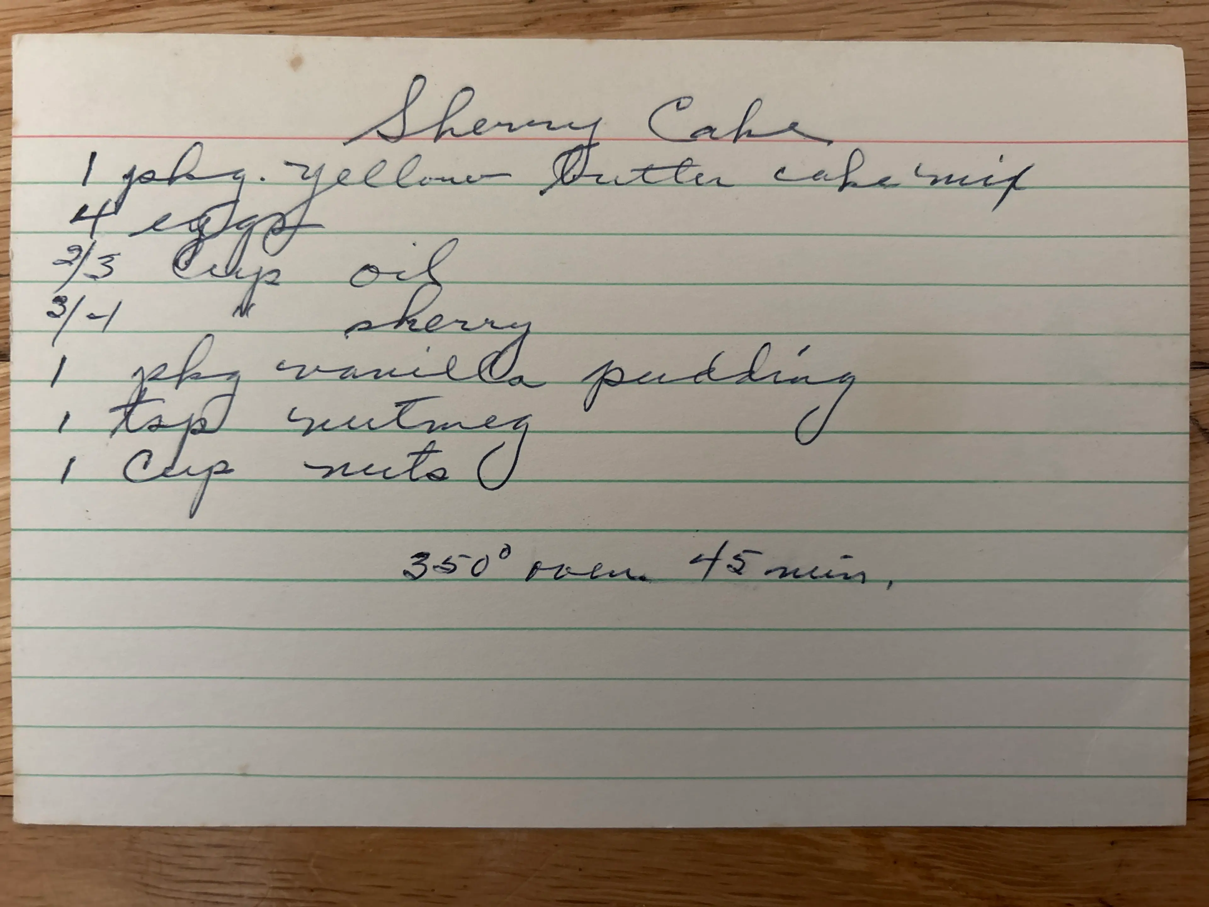 Sherry Cake
