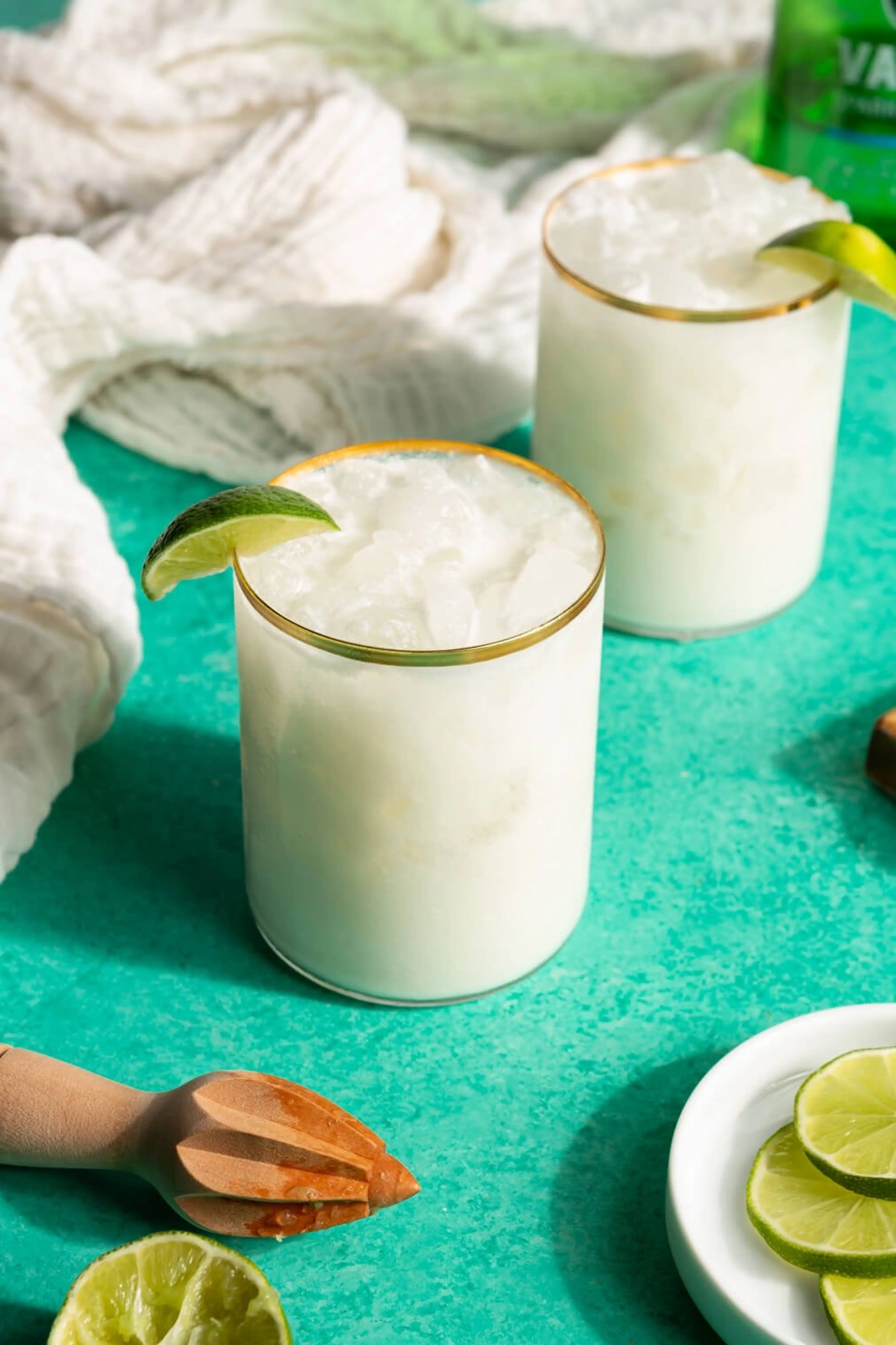 Coconut Fizz Mocktail with Lime