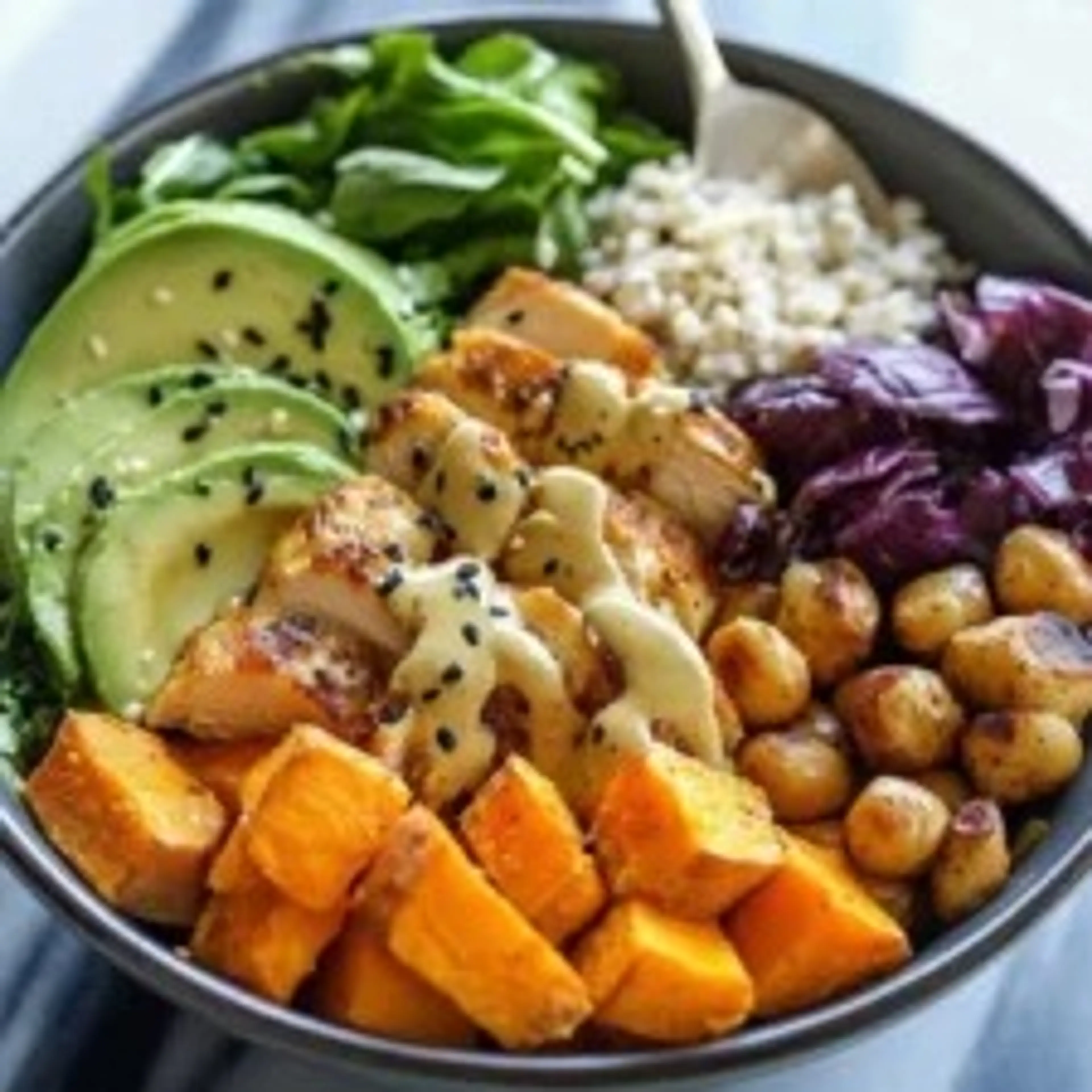 Chicken & Sweet Potato Buddha Bowl