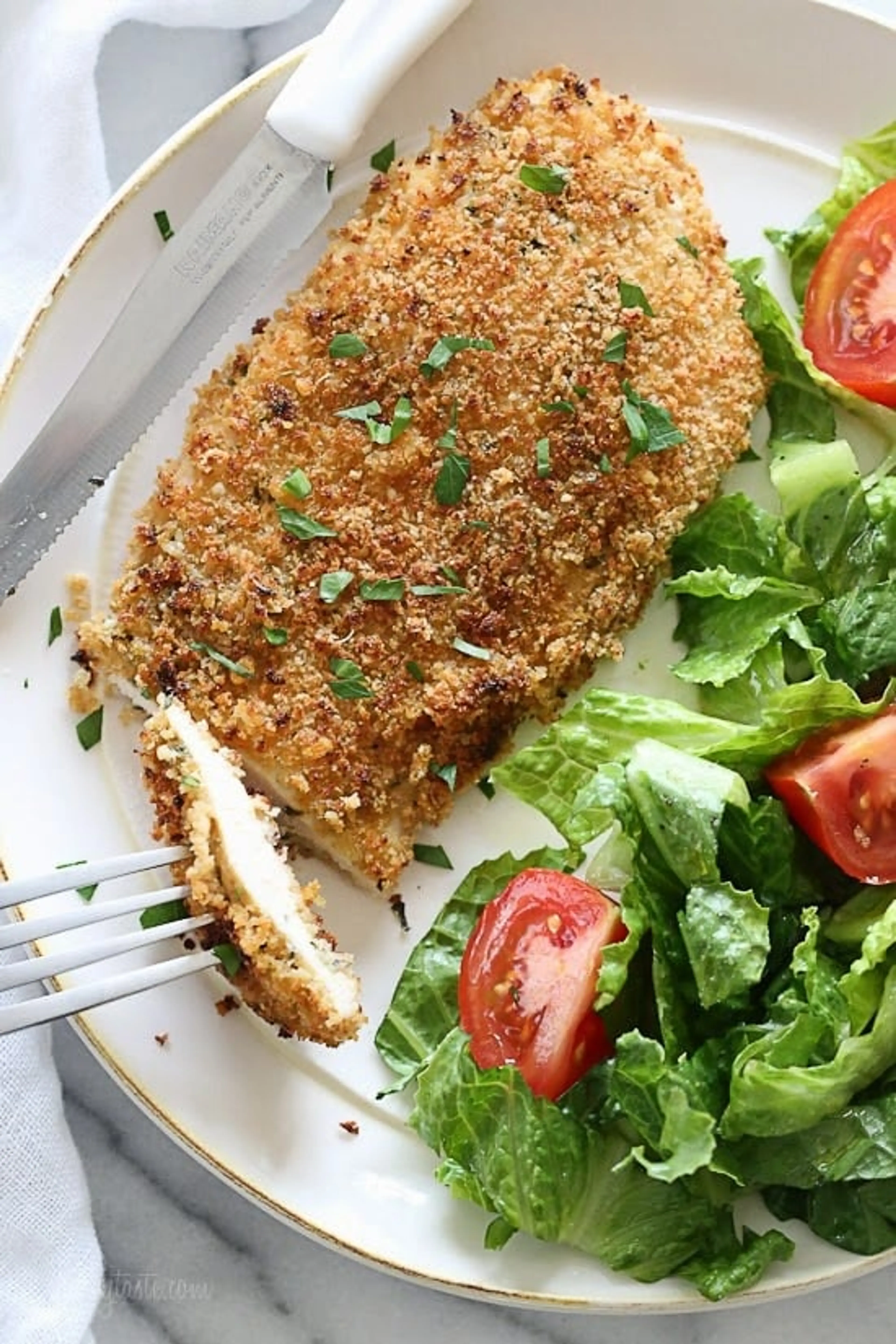 Mustard & Herb Crusted Chicken Breasts