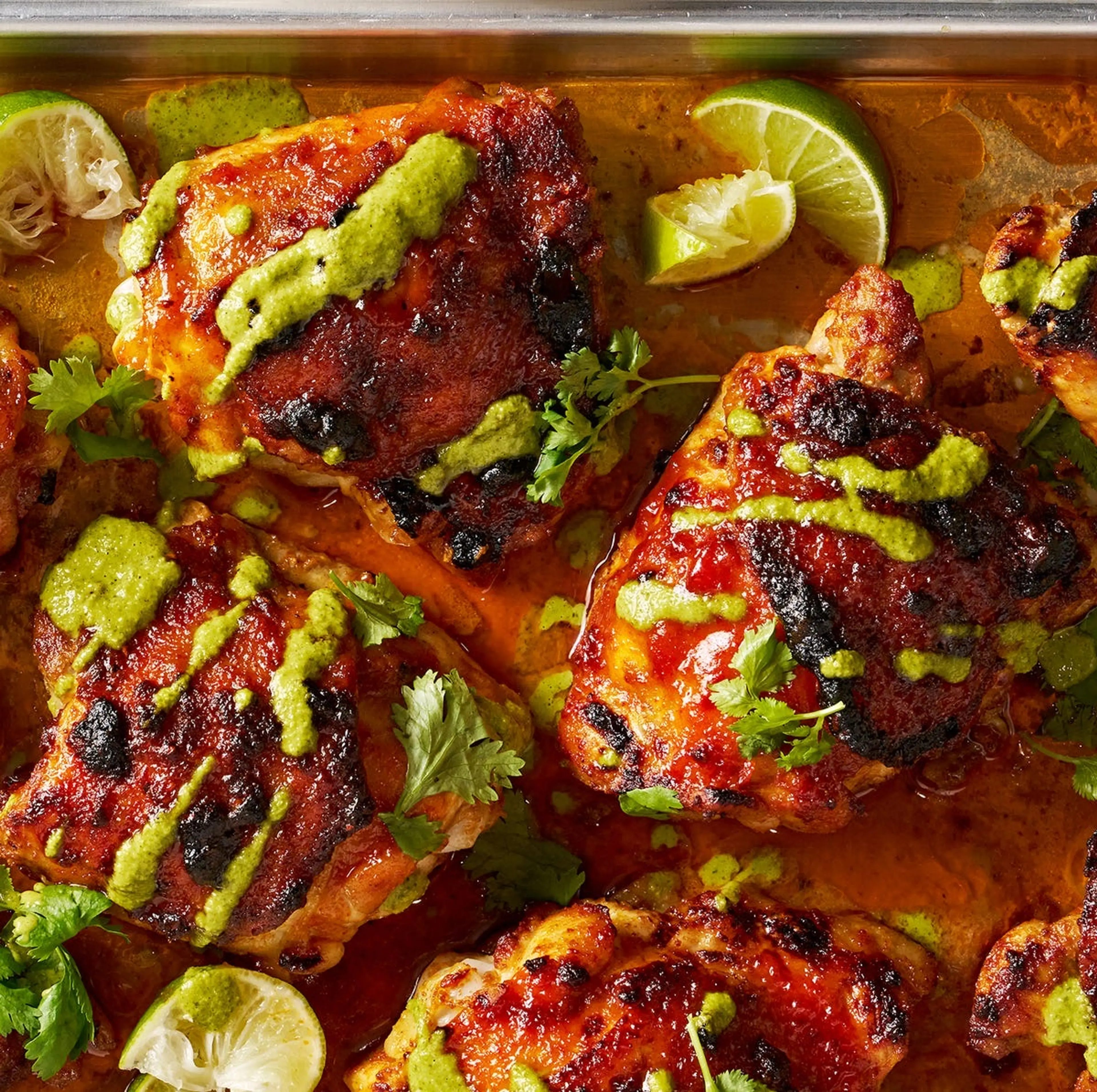 Peruvian-Style Chicken With Green Sauce
