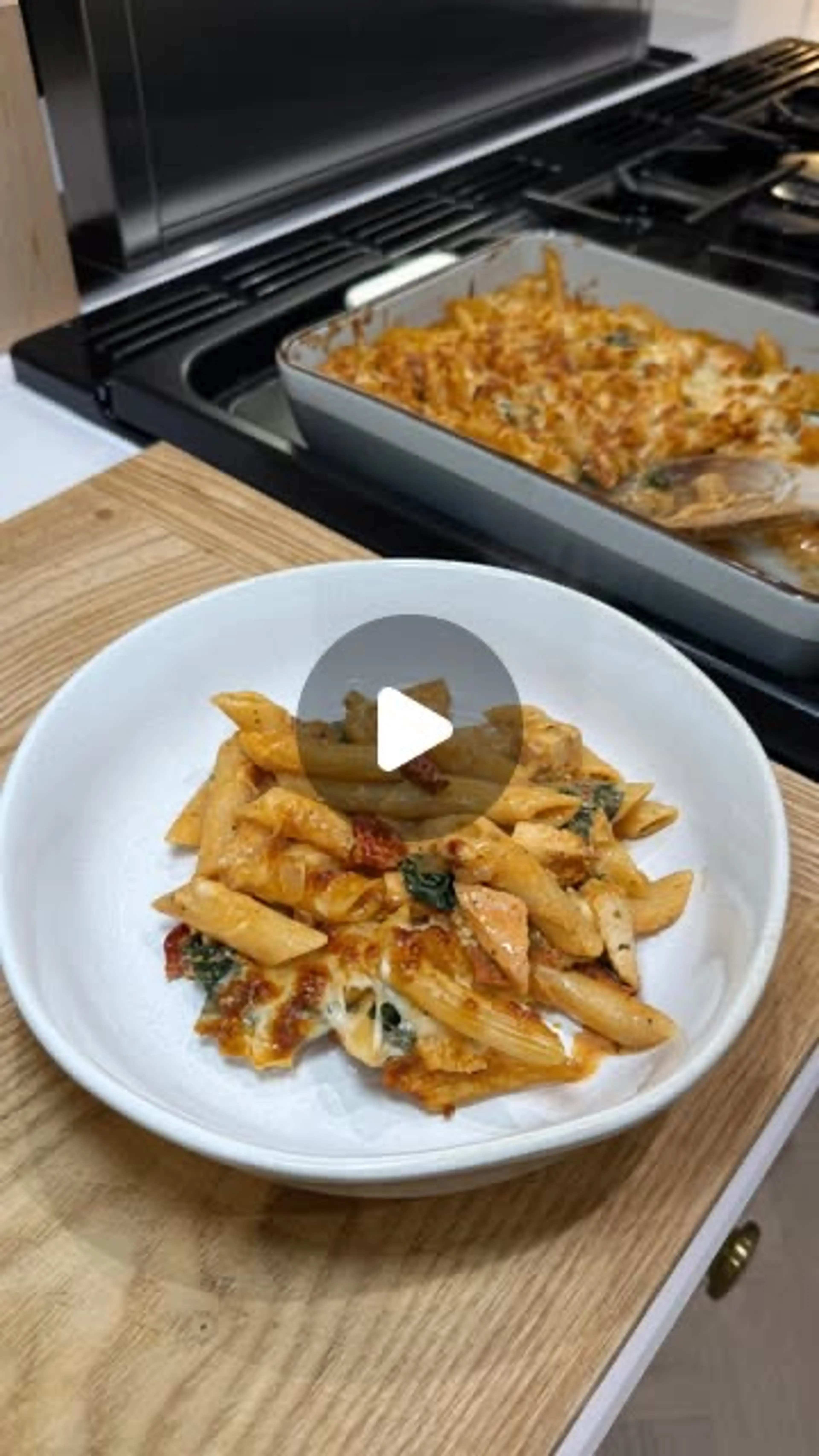 Marry Me Chicken Pasta Bake