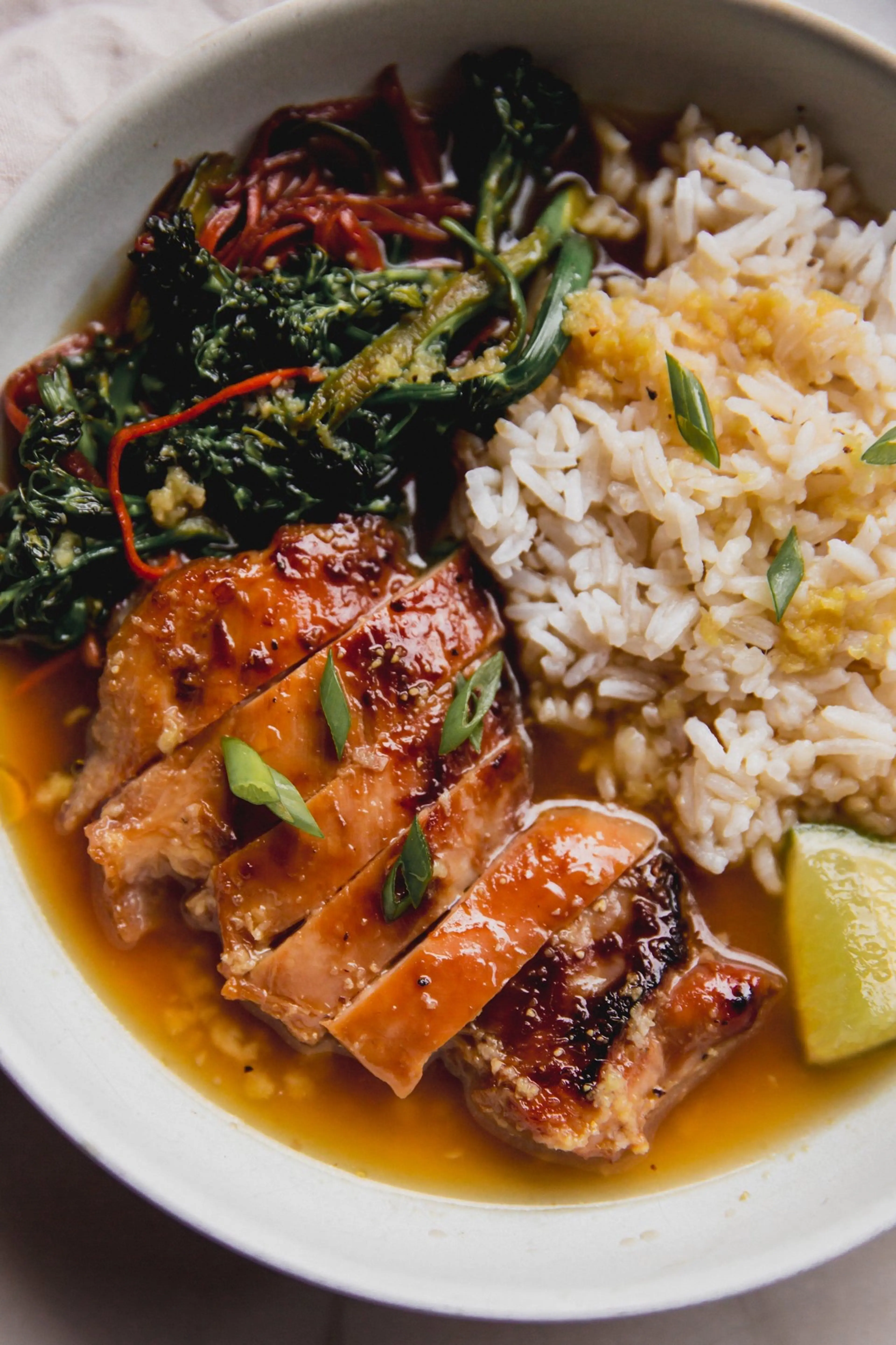 Brothy Ginger Chicken and Rice