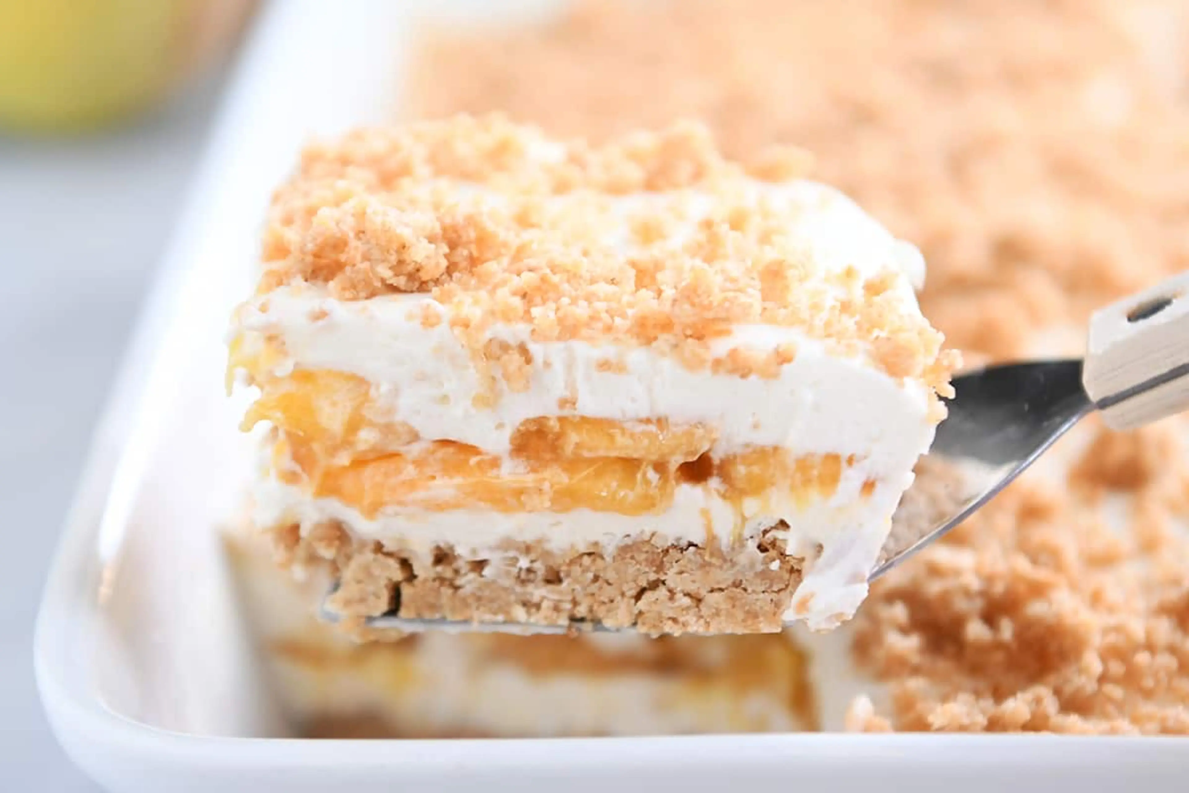 No-Bake Peaches and Cream Sensation