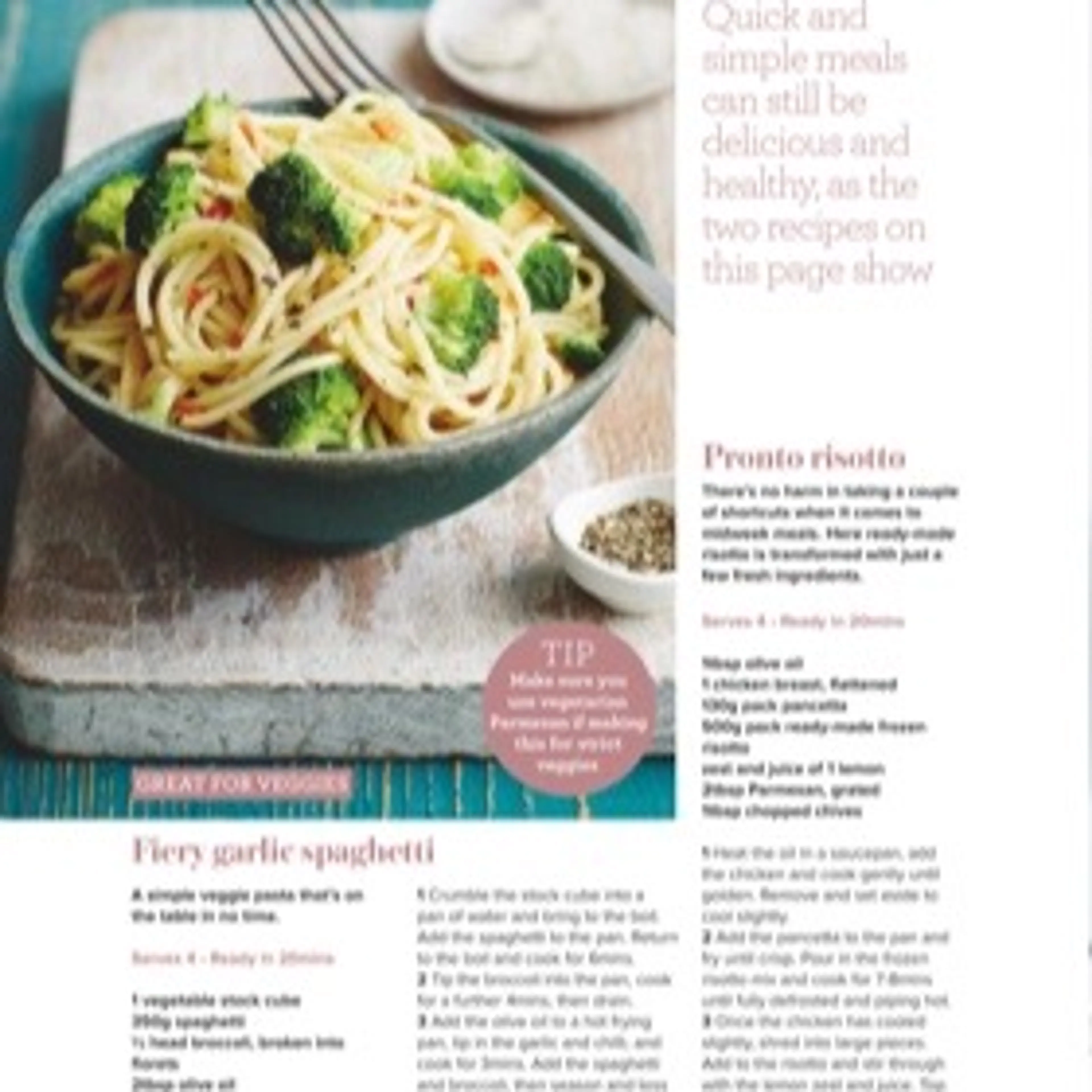 Fiery garlic spaghetti