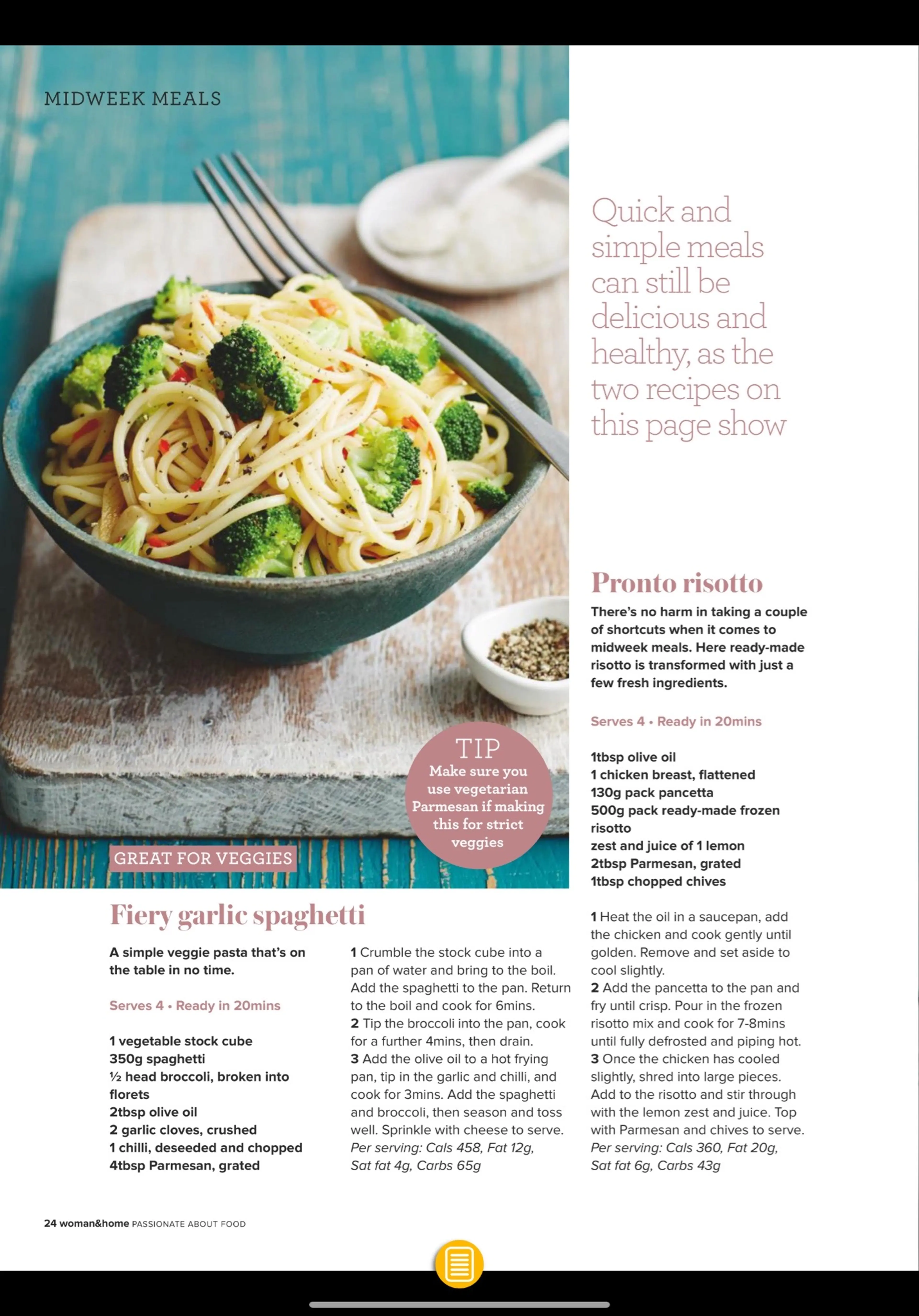 Fiery garlic spaghetti